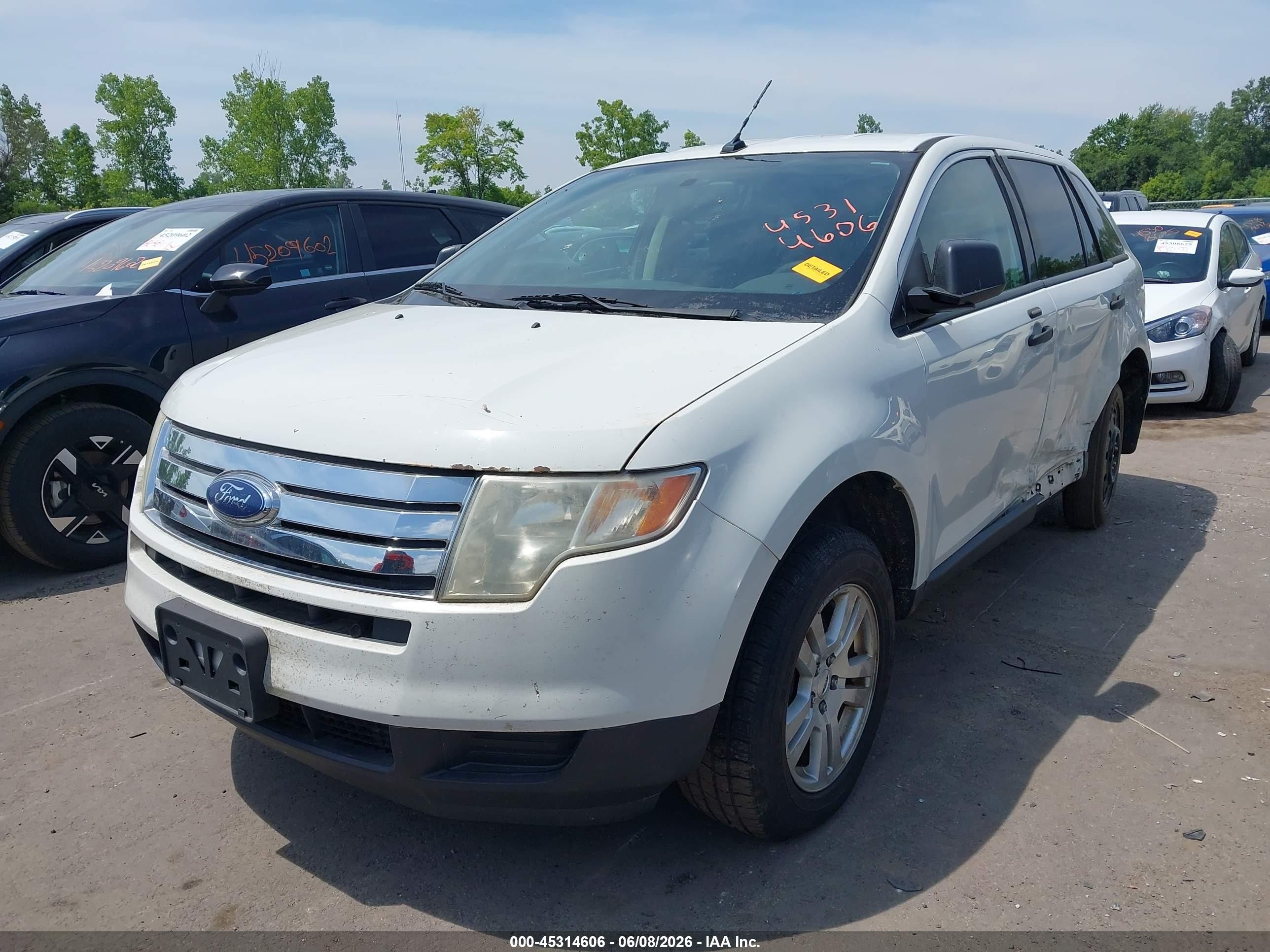 2010 Ford Edge Se White vin: 2FMDK3GC4ABA13584