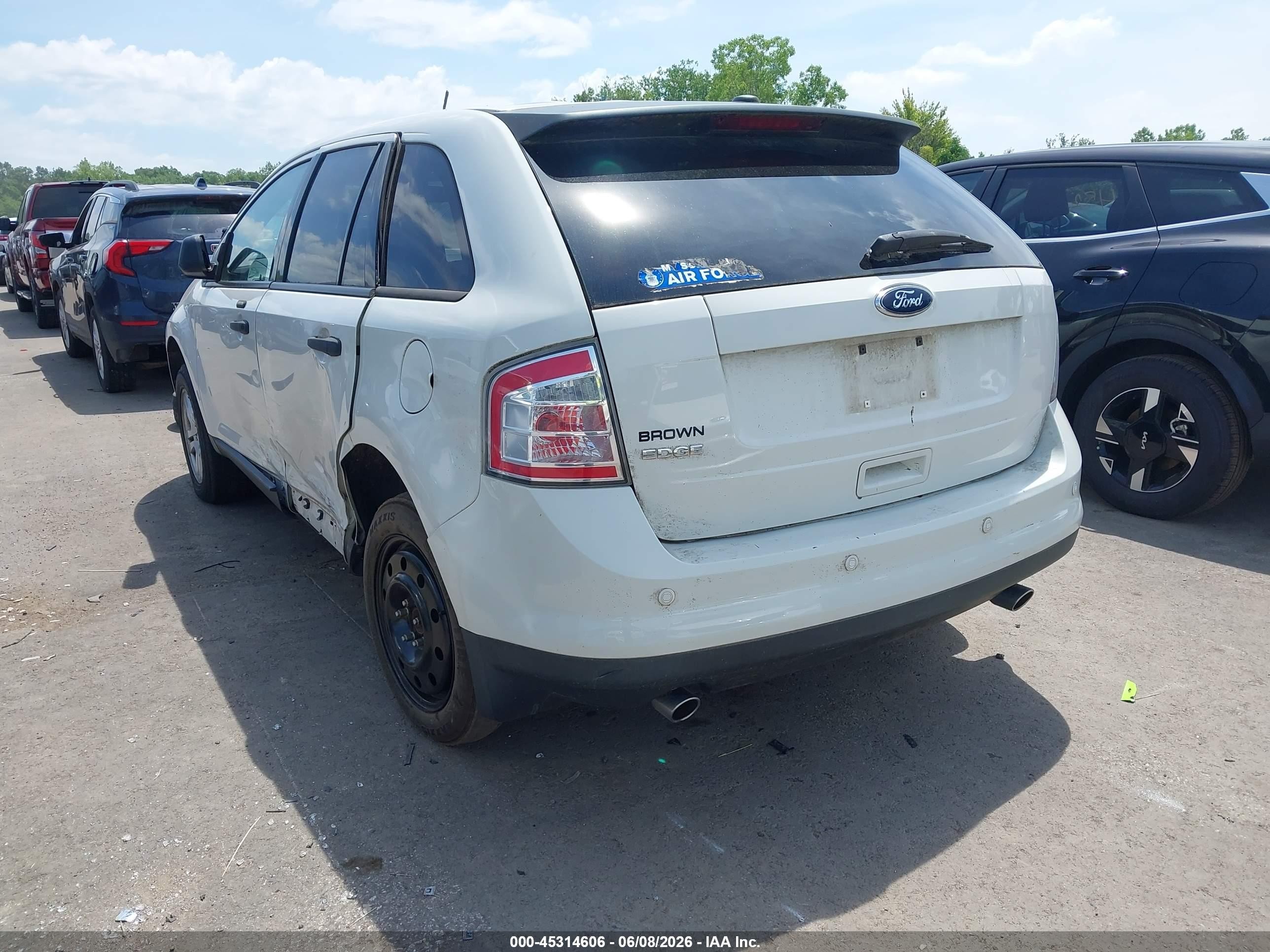 2010 Ford Edge Se White vin: 2FMDK3GC4ABA13584