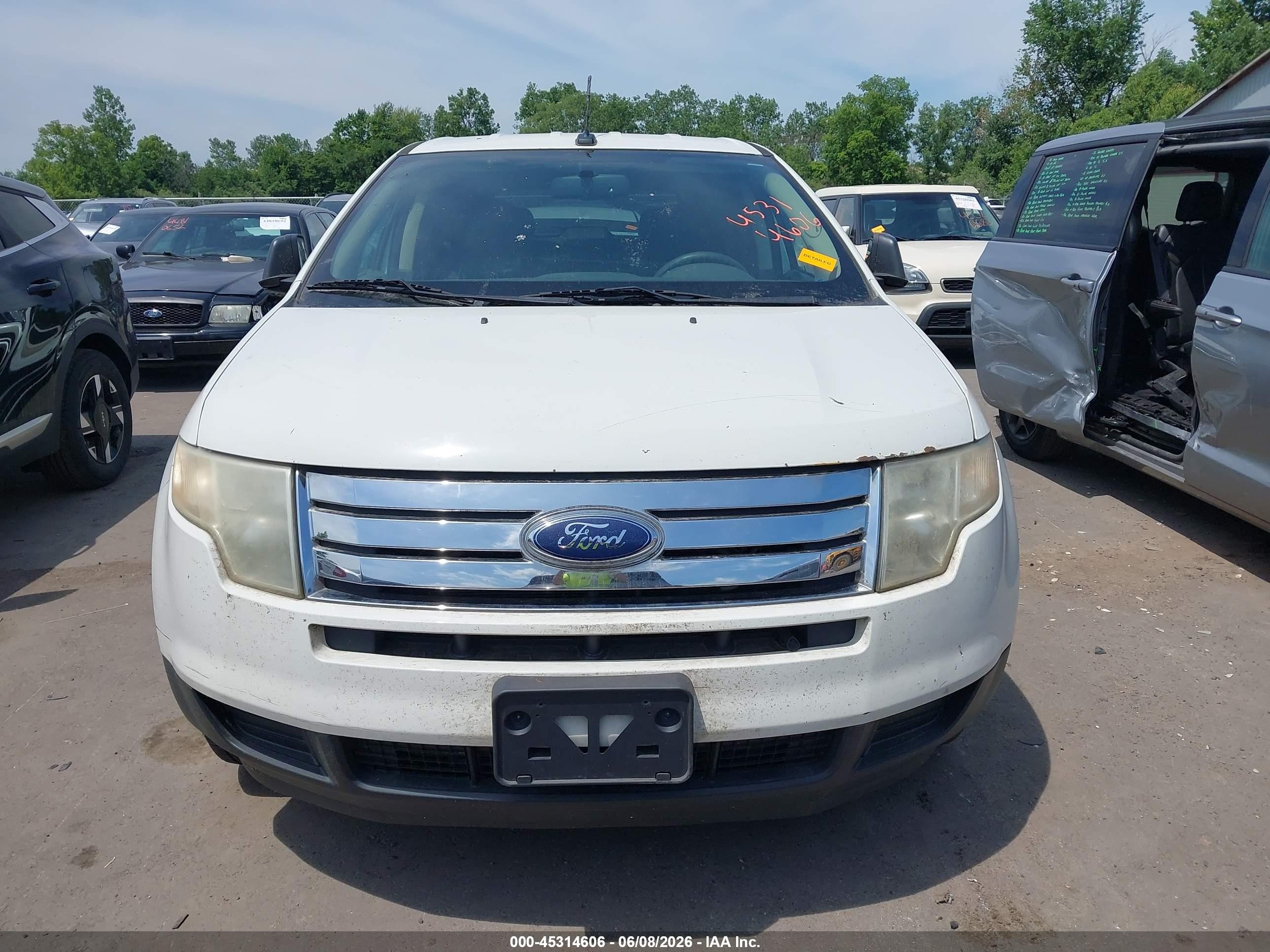 2010 Ford Edge Se White vin: 2FMDK3GC4ABA13584