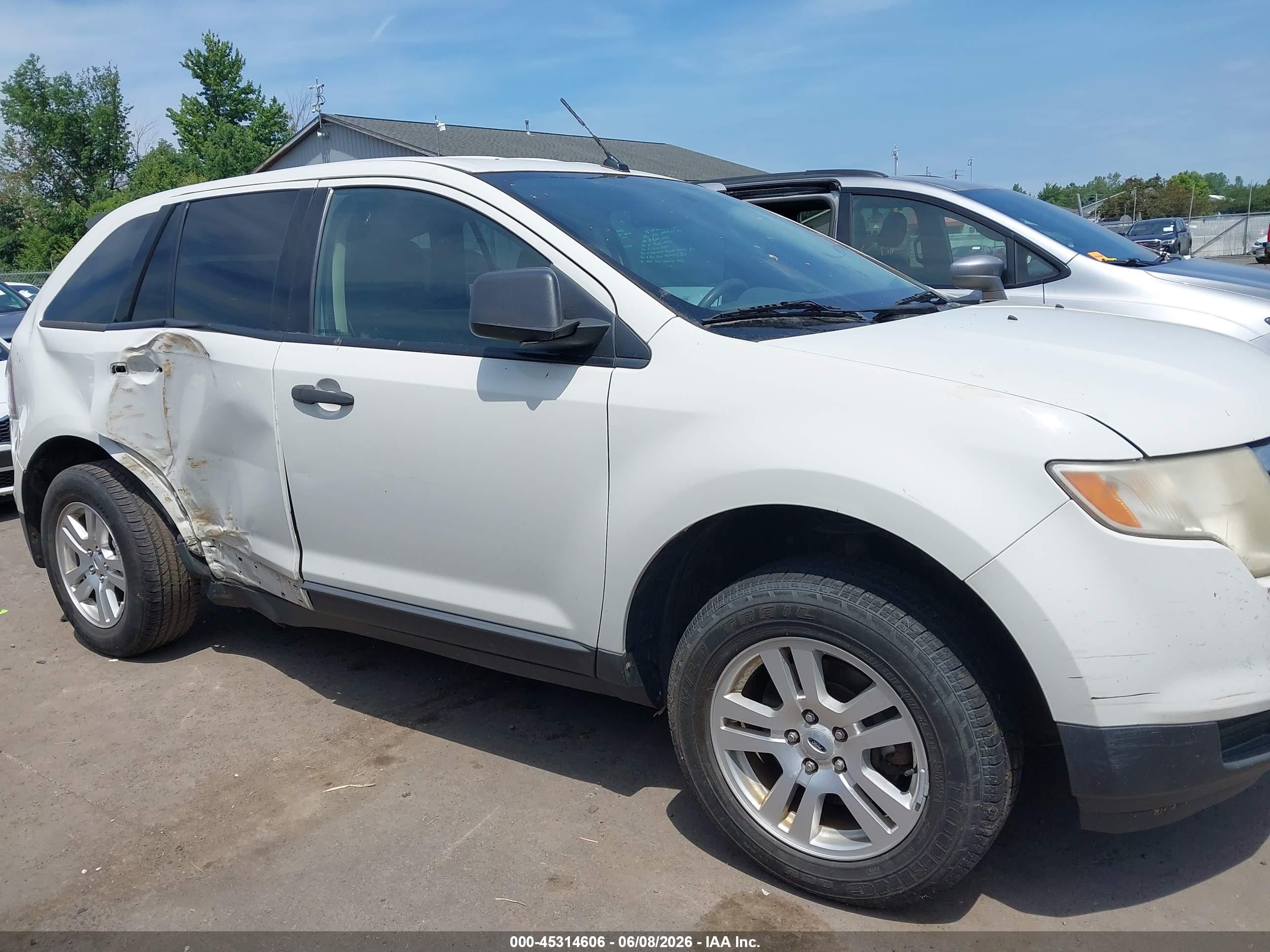 2010 Ford Edge Se White vin: 2FMDK3GC4ABA13584