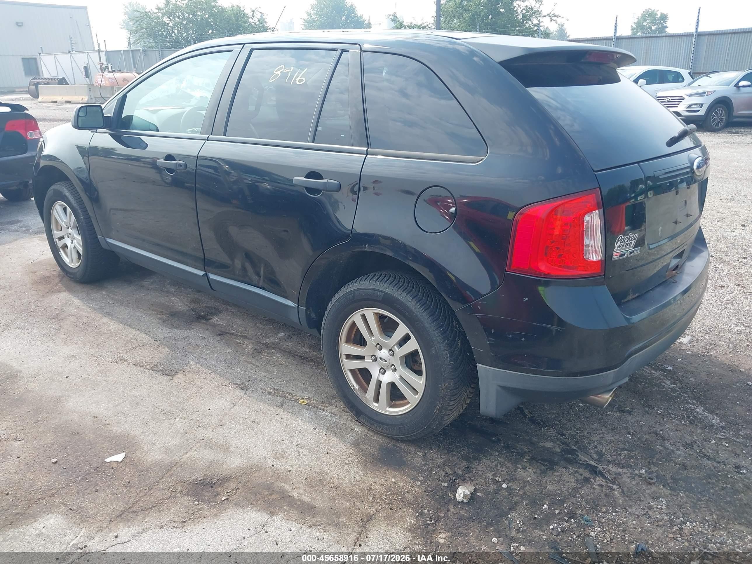 2011 Ford Edge Se Черный vin: 2FMDK3GC4BBB65530