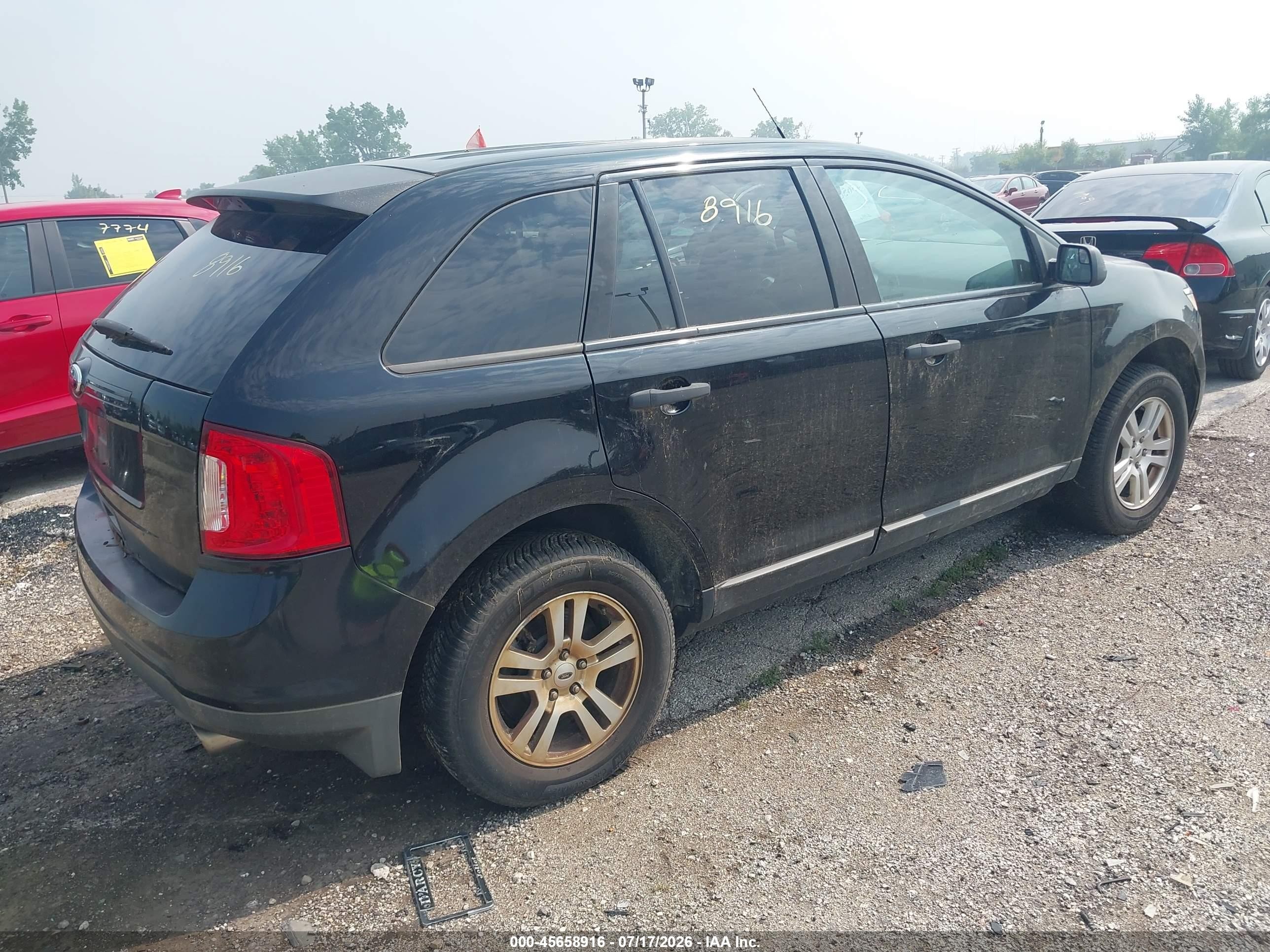 2011 Ford Edge Se Черный vin: 2FMDK3GC4BBB65530