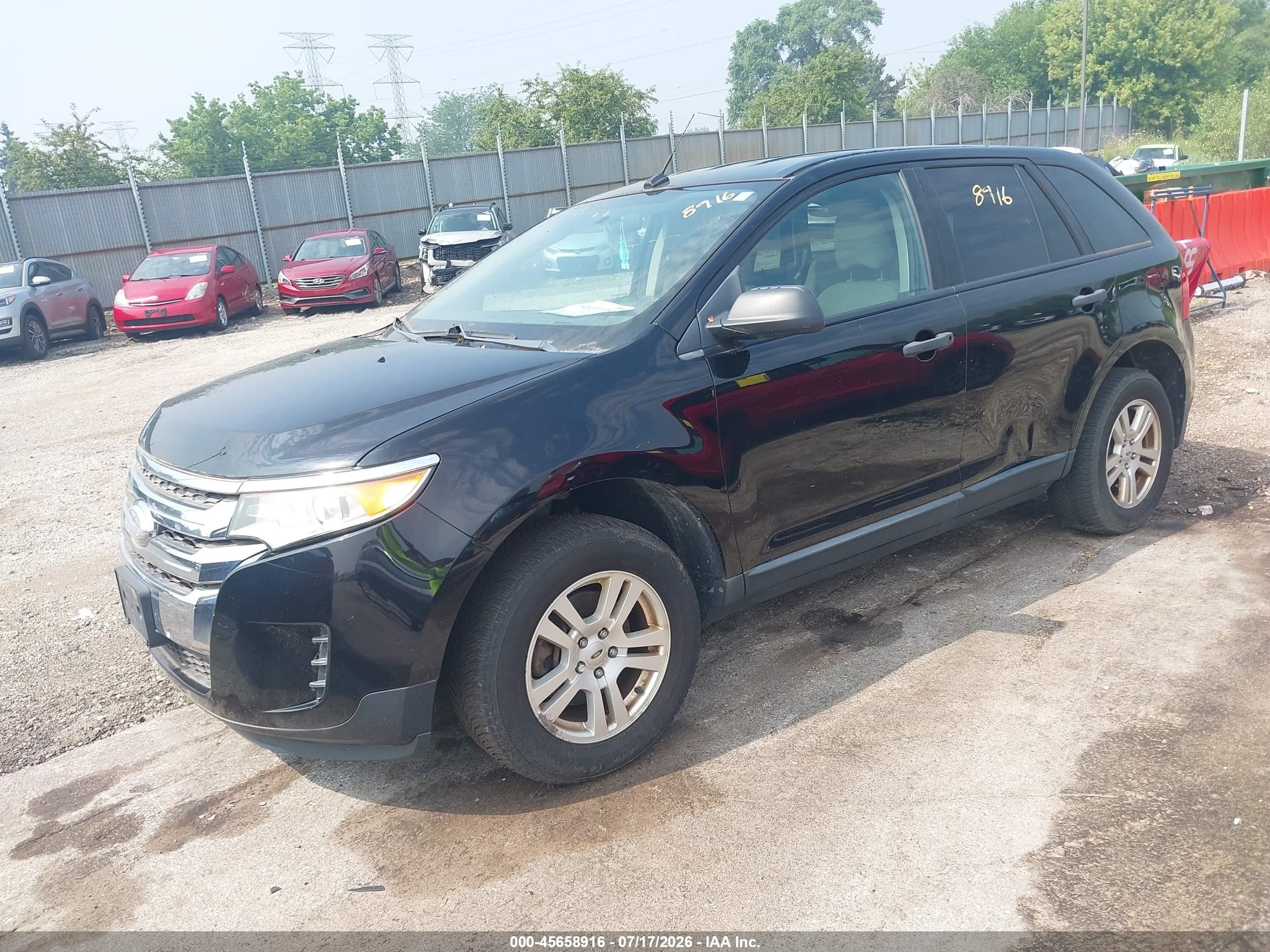 2011 Ford Edge Se Черный vin: 2FMDK3GC4BBB65530