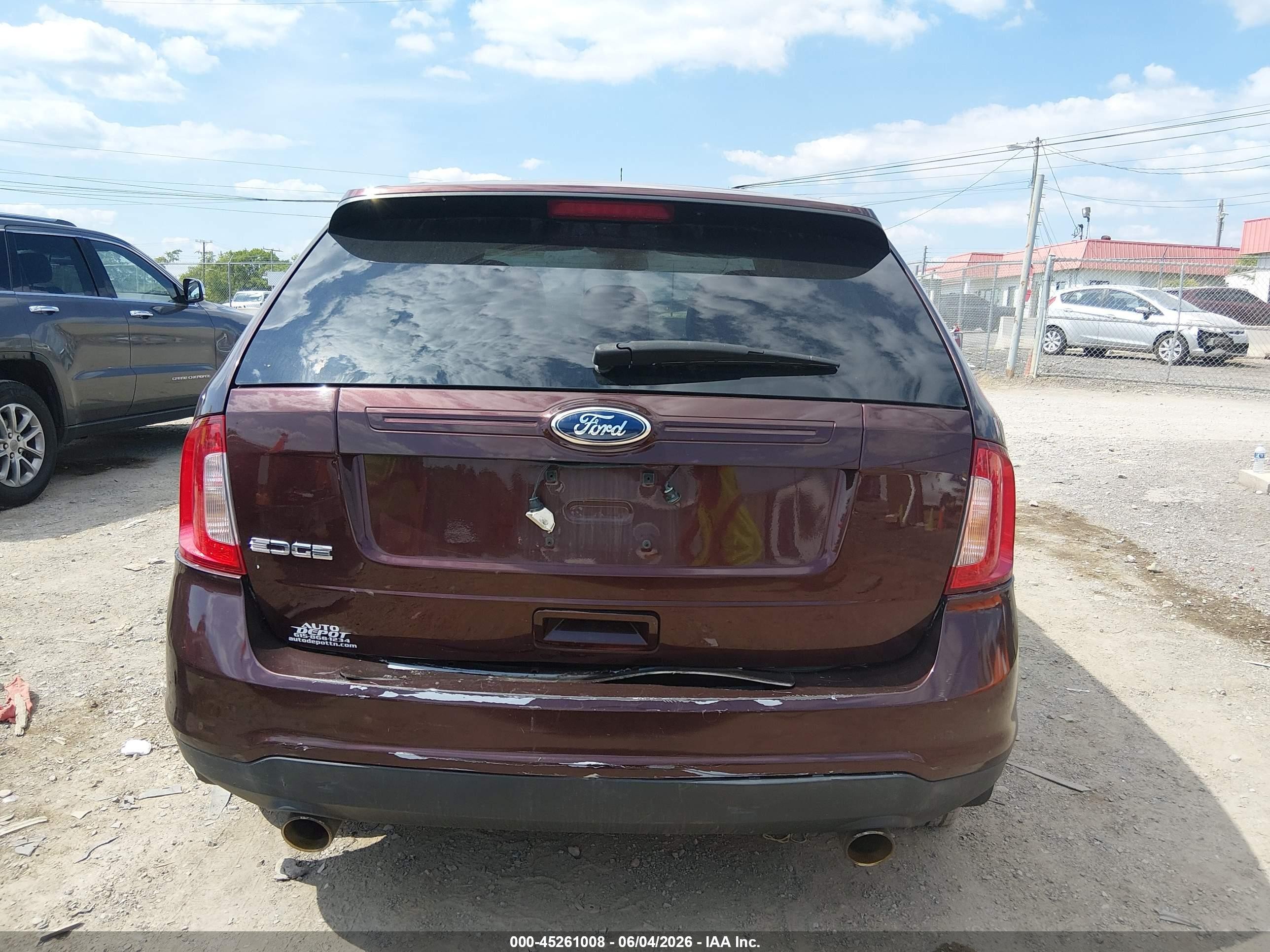 2012 Ford Edge Se Burgundy vin: 2FMDK3GC4CBA41016