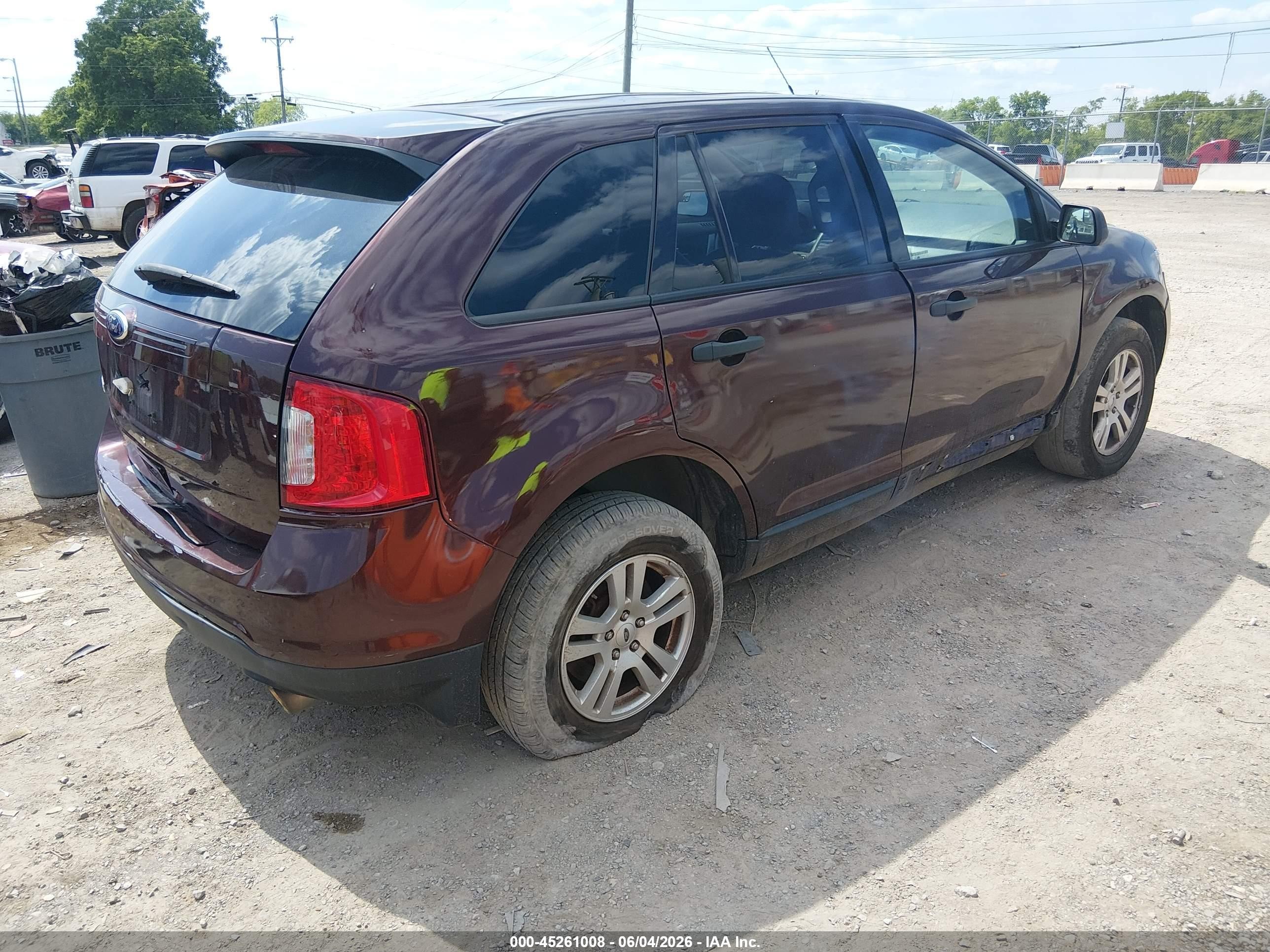 2012 Ford Edge Se Burgundy vin: 2FMDK3GC4CBA41016