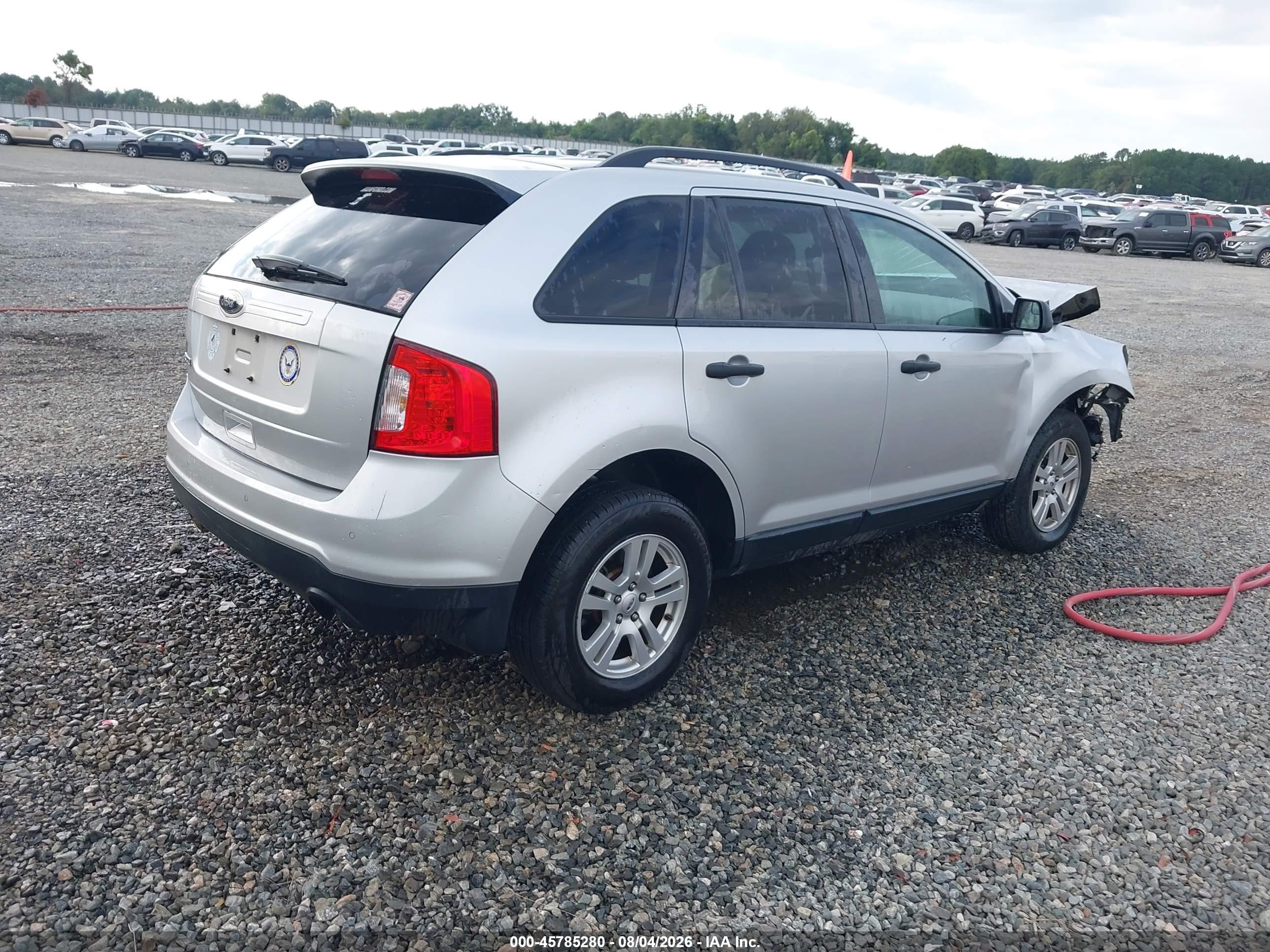 2013 Ford Edge Se Silver vin: 2FMDK3GC4DBA12973