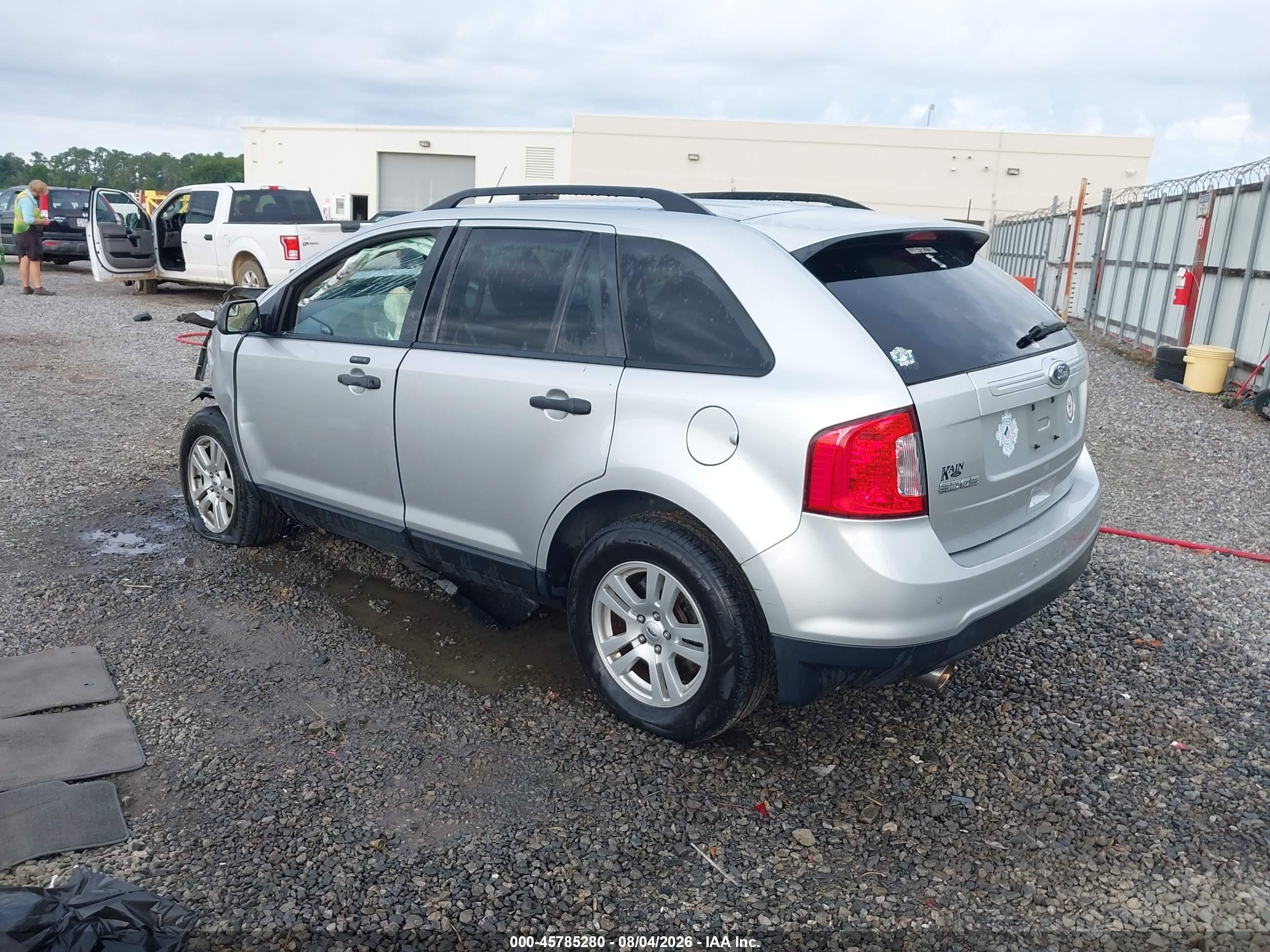 2013 Ford Edge Se Silver vin: 2FMDK3GC4DBA12973