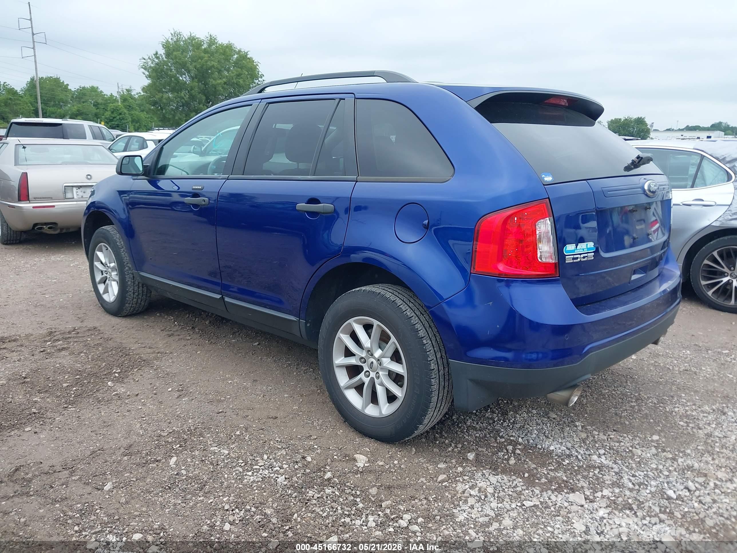 2013 Ford Edge Se Blue vin: 2FMDK3GC4DBA86099