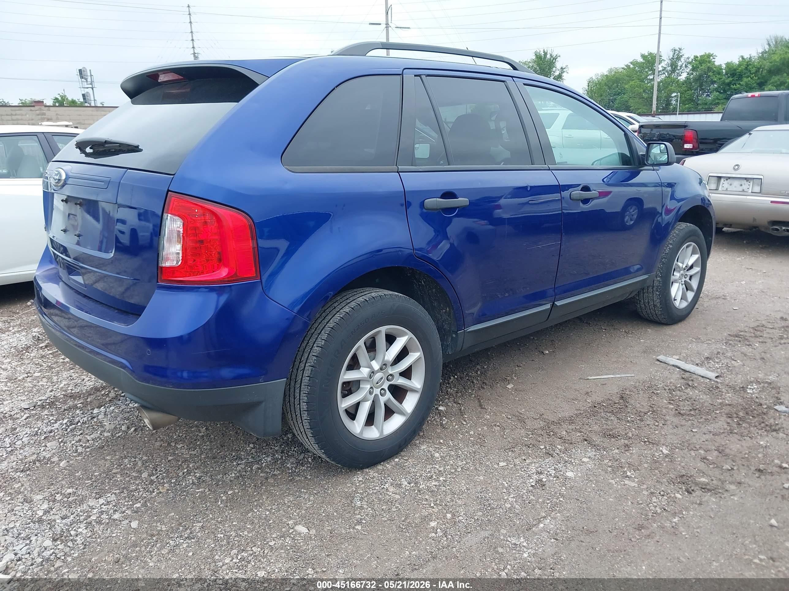 2013 Ford Edge Se Blue vin: 2FMDK3GC4DBA86099