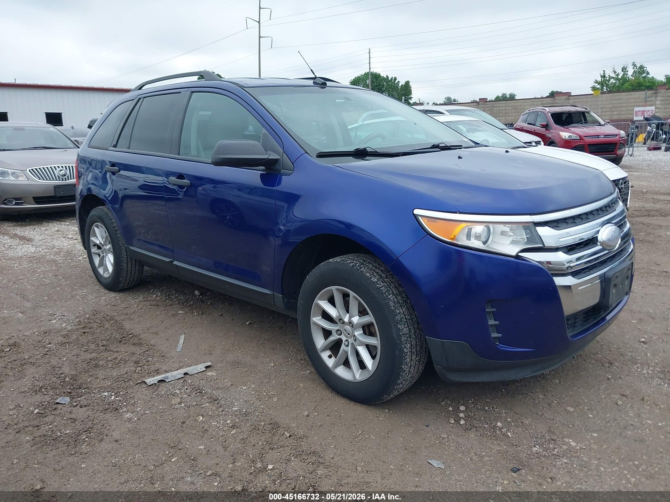 2013 Ford Edge Se Blue vin: 2FMDK3GC4DBA86099