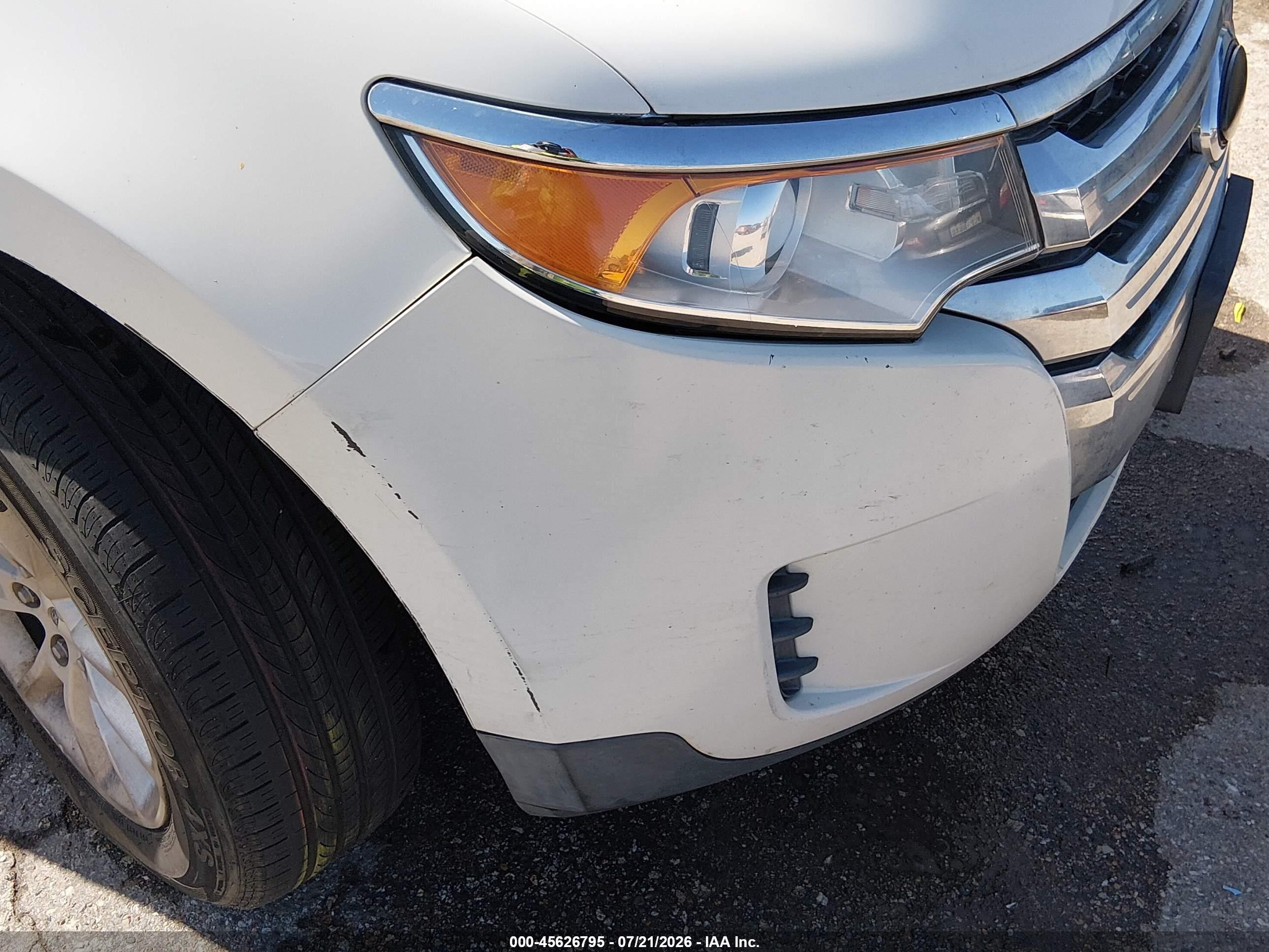2013 Ford Edge Se White vin: 2FMDK3GC4DBA90153
