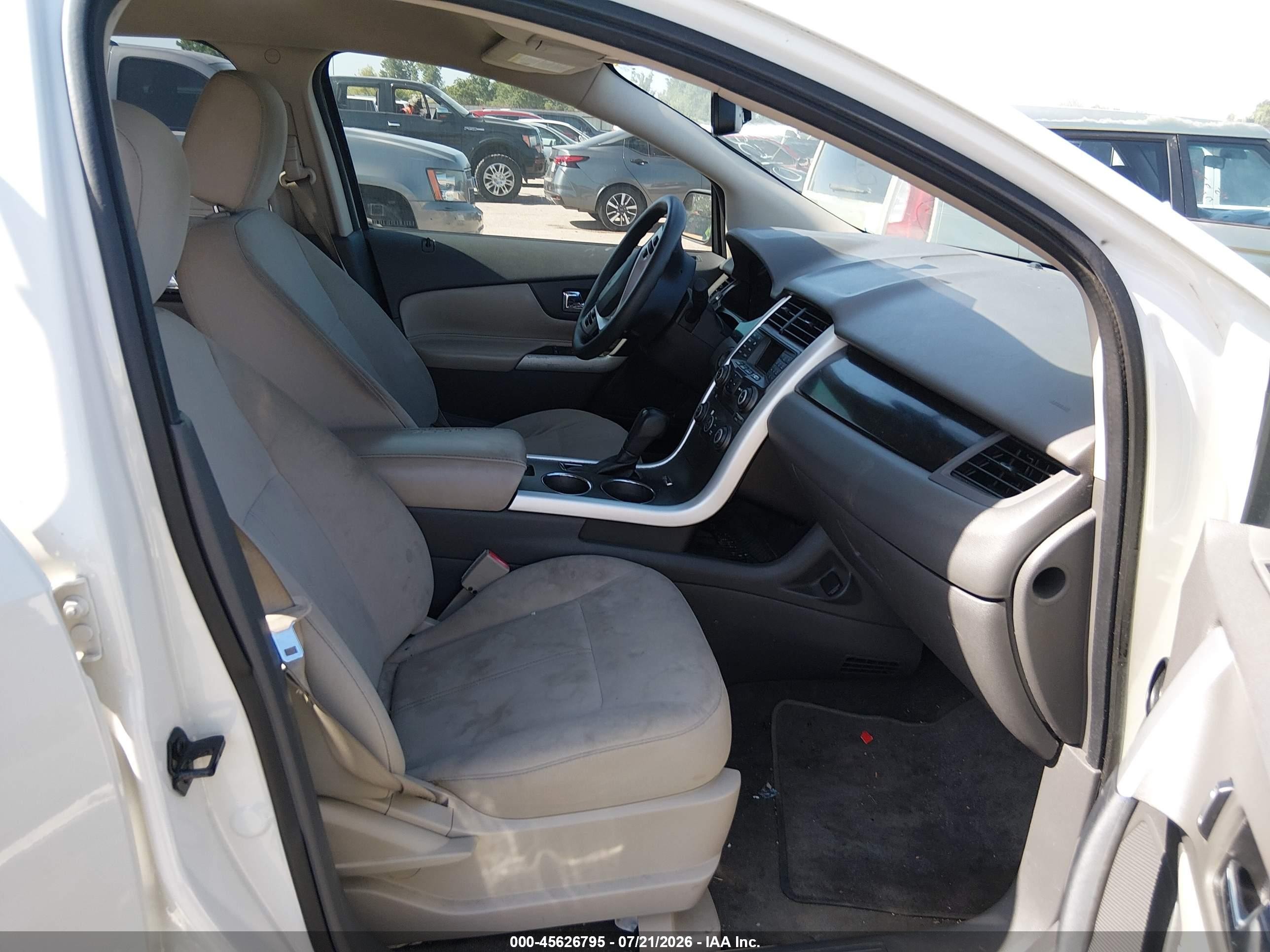2013 Ford Edge Se White vin: 2FMDK3GC4DBA90153