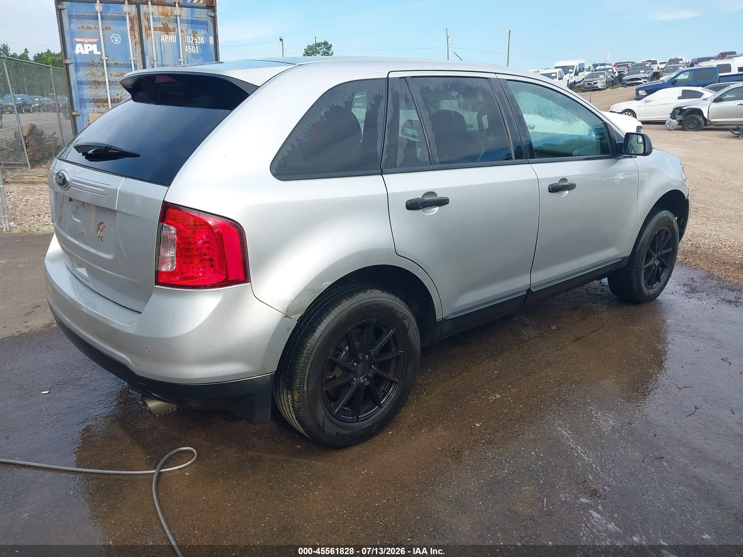 2013 Ford Edge Se Gray vin: 2FMDK3GC4DBB16024