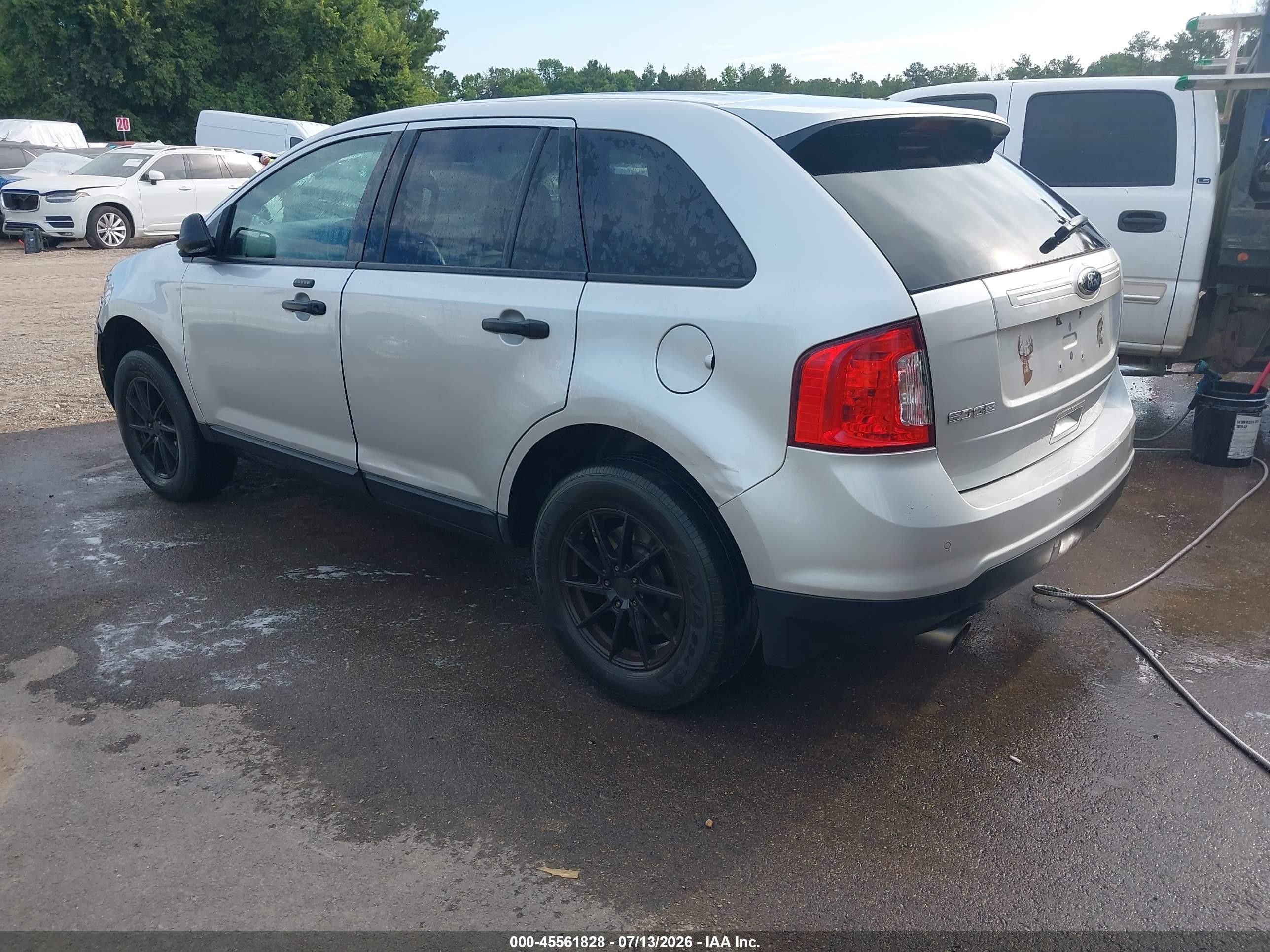 2013 Ford Edge Se Gray vin: 2FMDK3GC4DBB16024