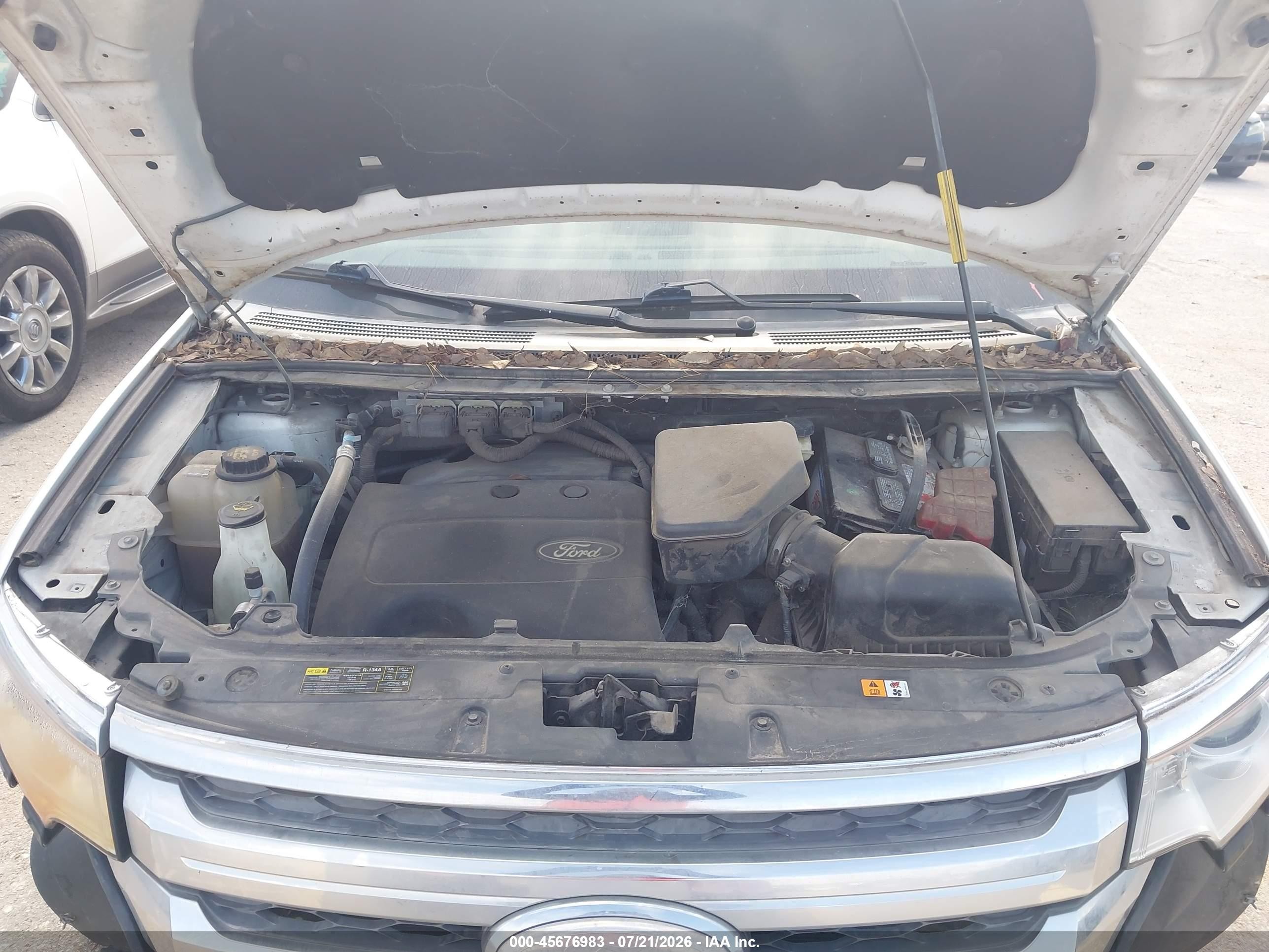 2013 Ford Edge Se White vin: 2FMDK3GC4DBB47516