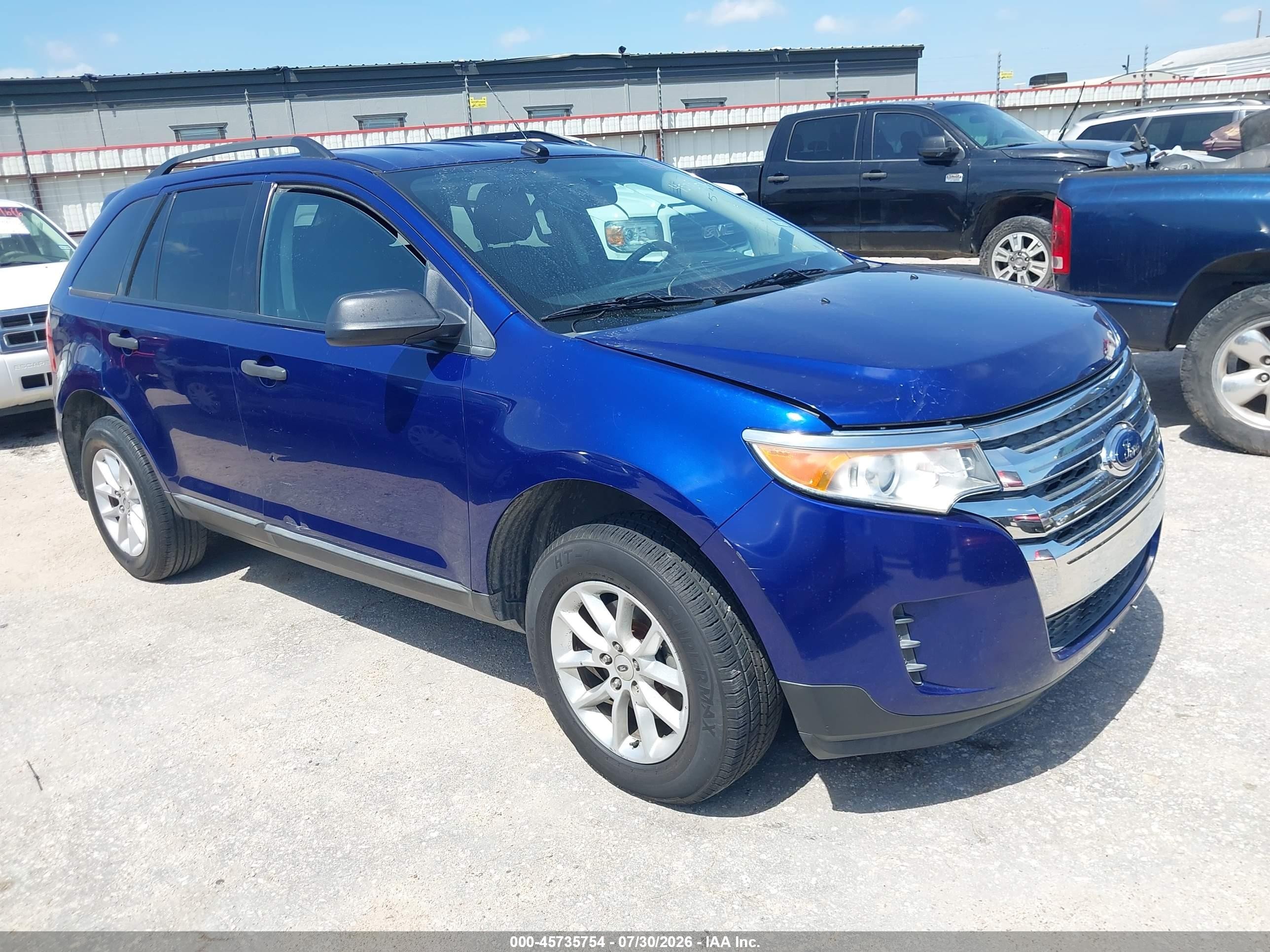 2013 Ford Edge Se Синий vin: 2FMDK3GC4DBC02319