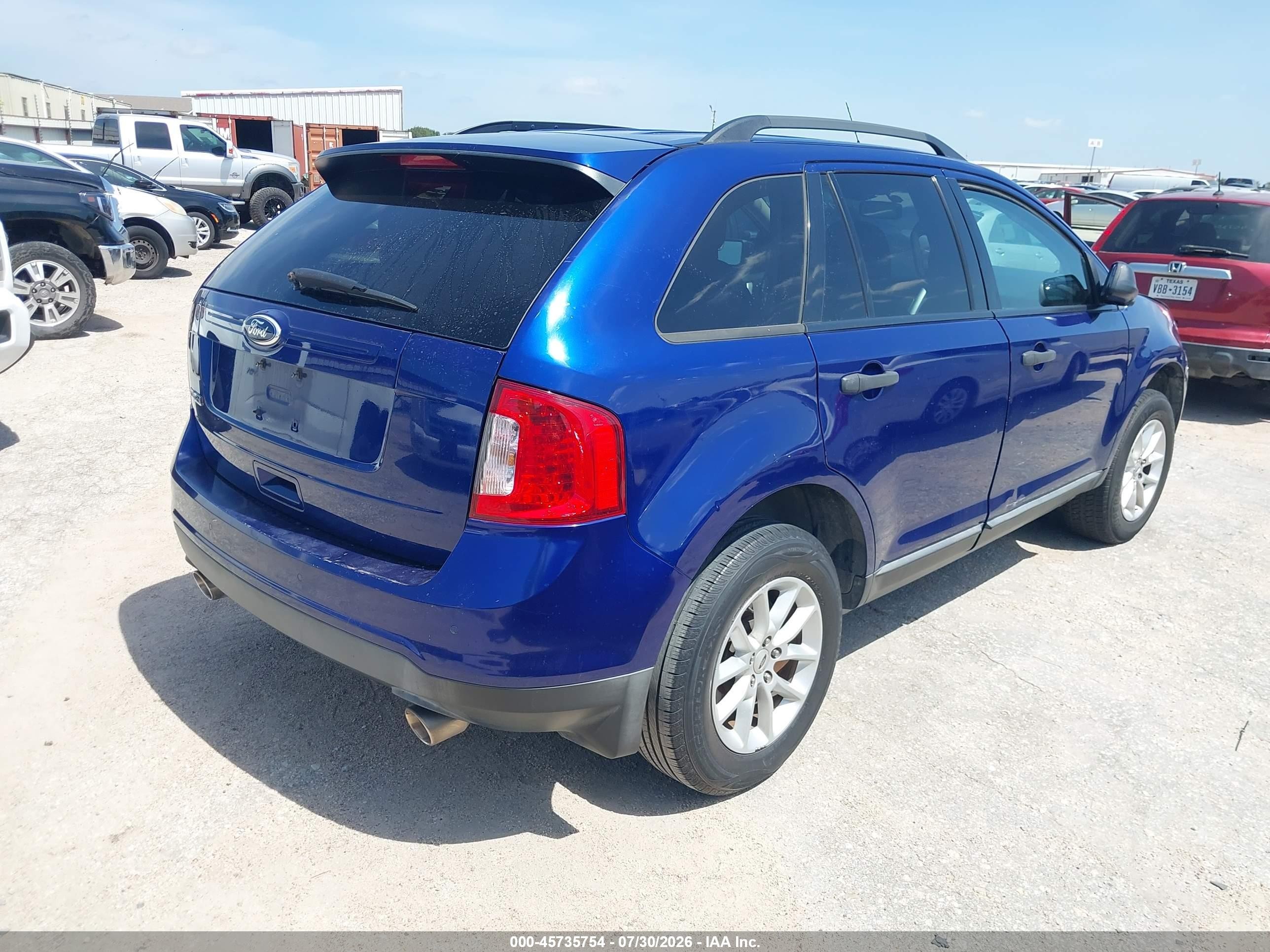2013 Ford Edge Se Синий vin: 2FMDK3GC4DBC02319