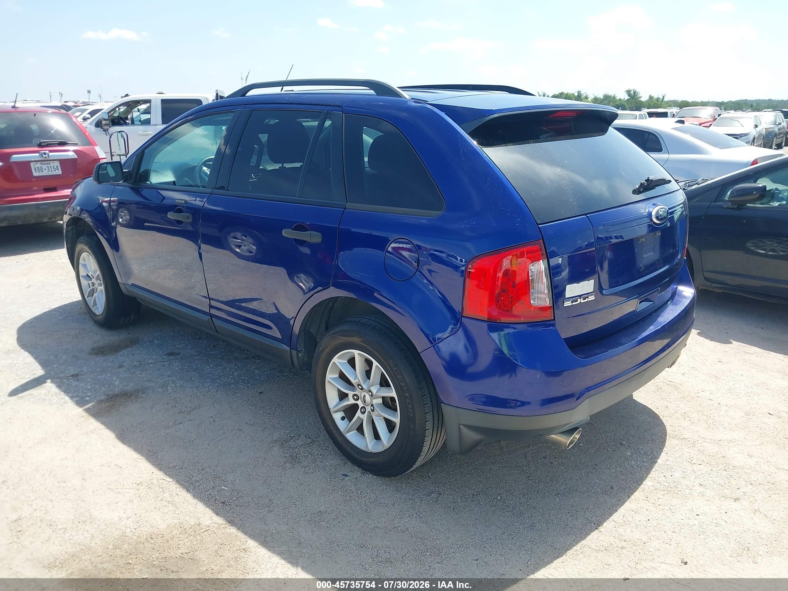 2013 Ford Edge Se Синий vin: 2FMDK3GC4DBC02319