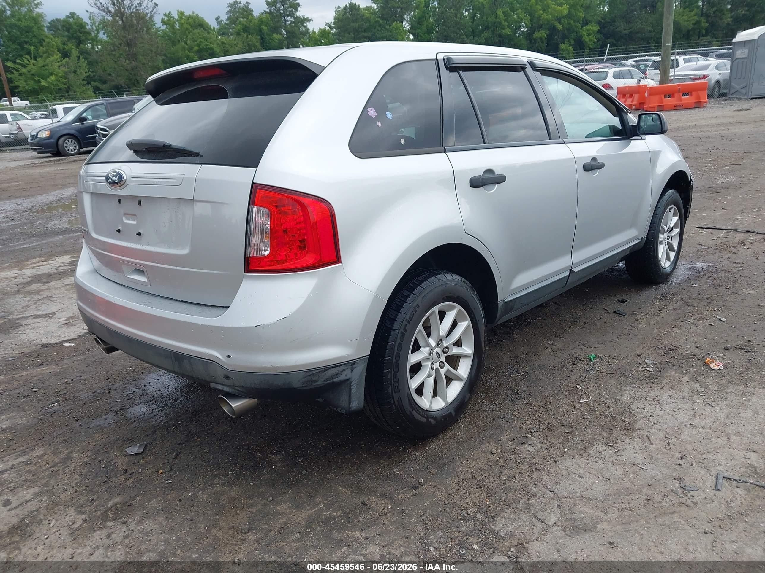 2013 Ford Edge Se Silver vin: 2FMDK3GC4DBC77151