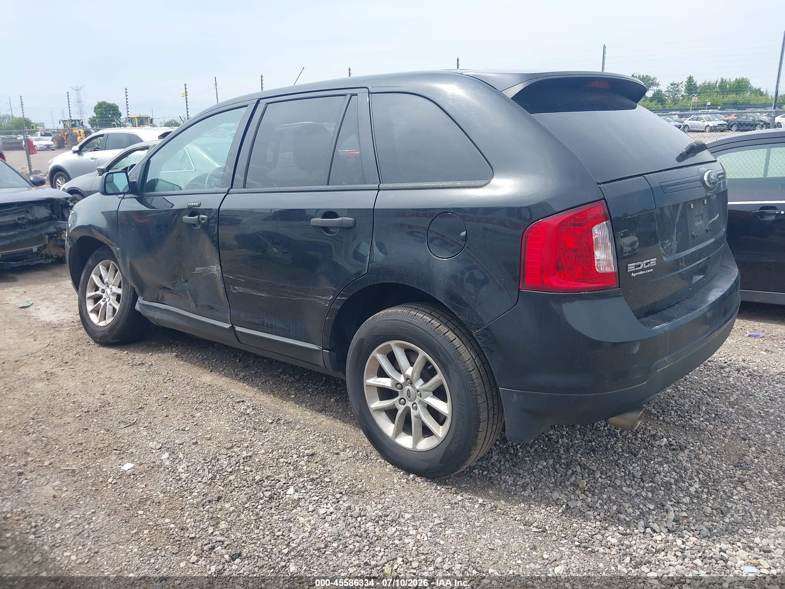 2013 Ford Edge Se Black vin: 2FMDK3GC4DBE15223