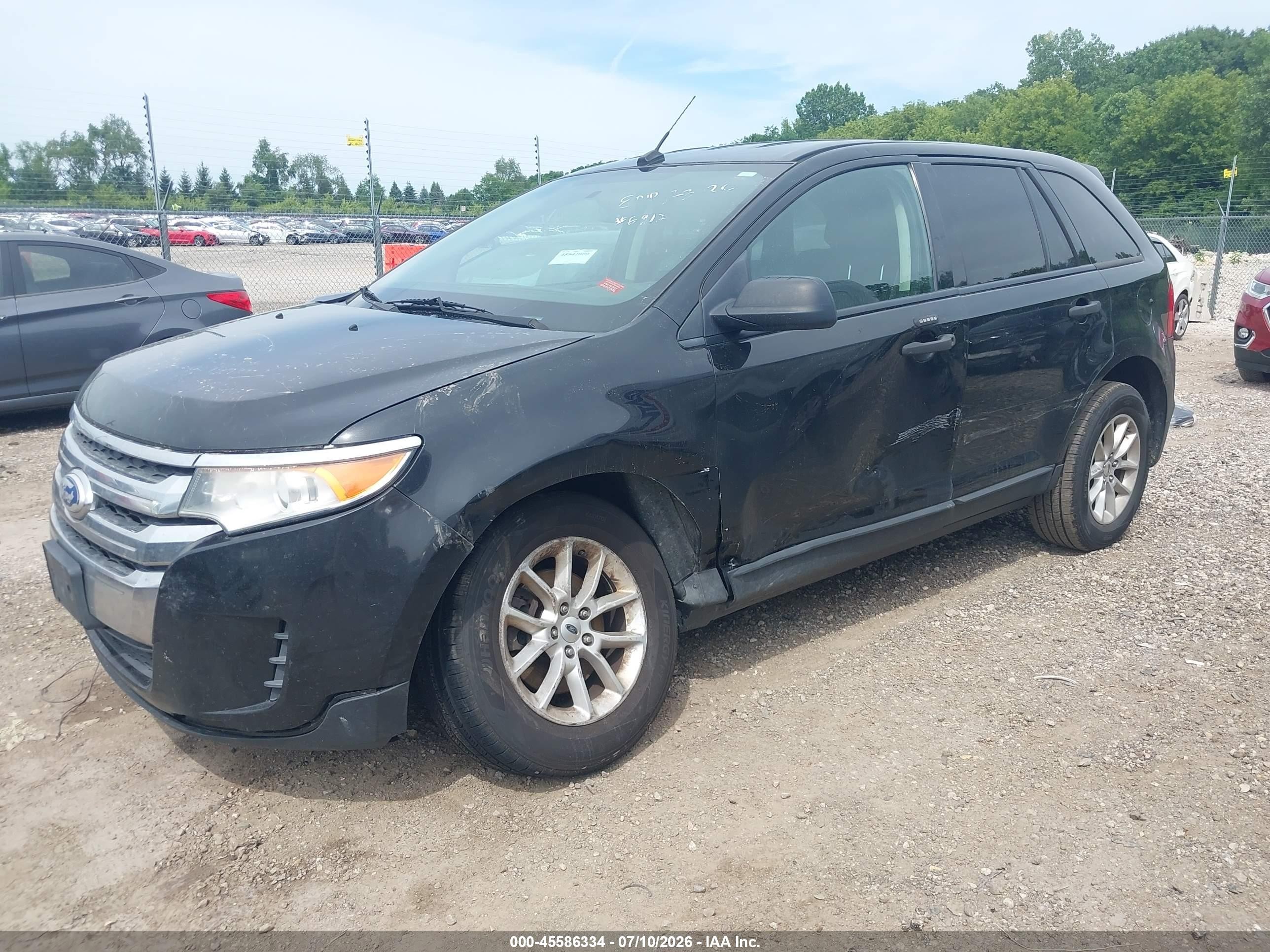 2013 Ford Edge Se Black vin: 2FMDK3GC4DBE15223