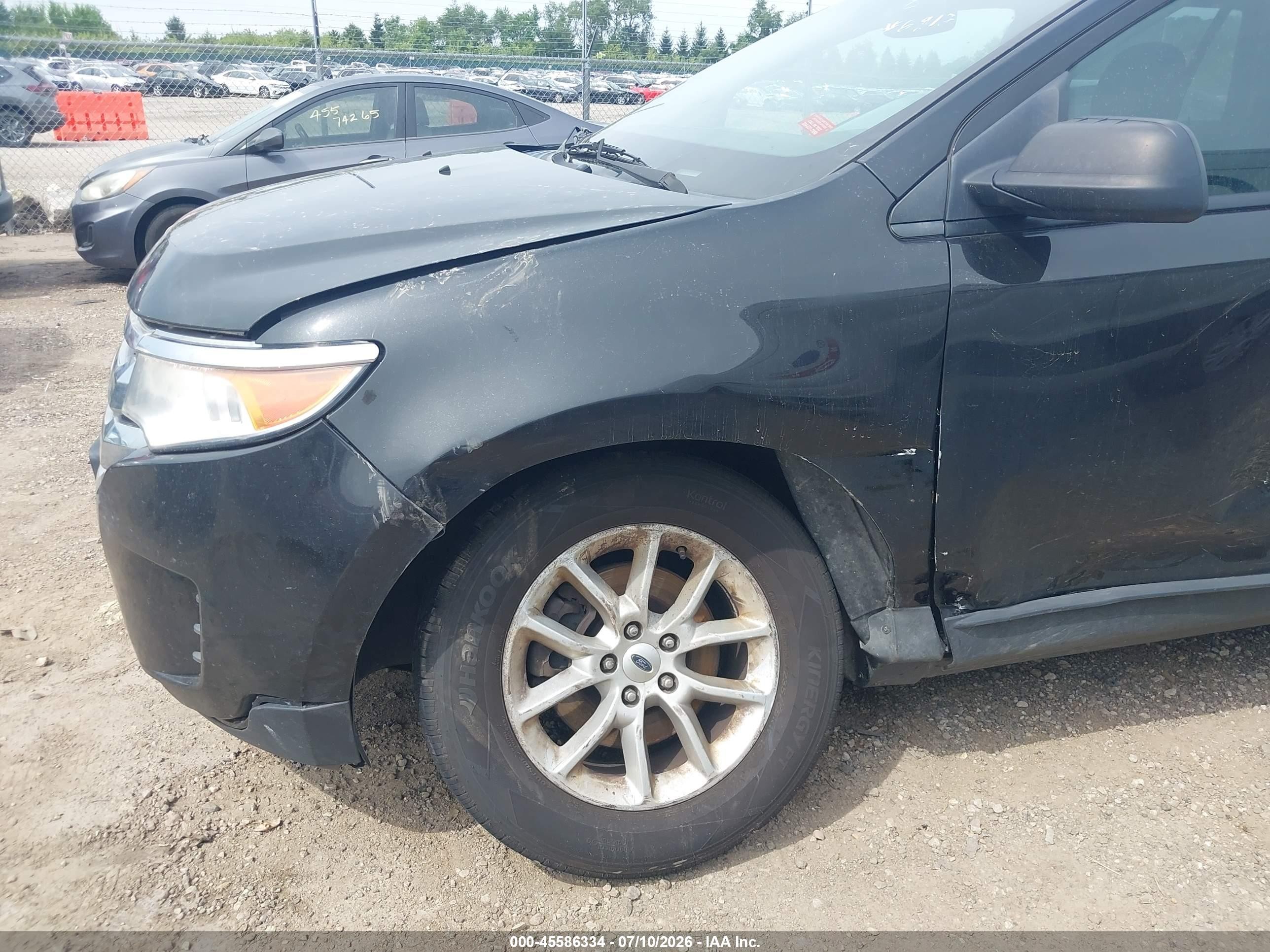 2013 Ford Edge Se Black vin: 2FMDK3GC4DBE15223