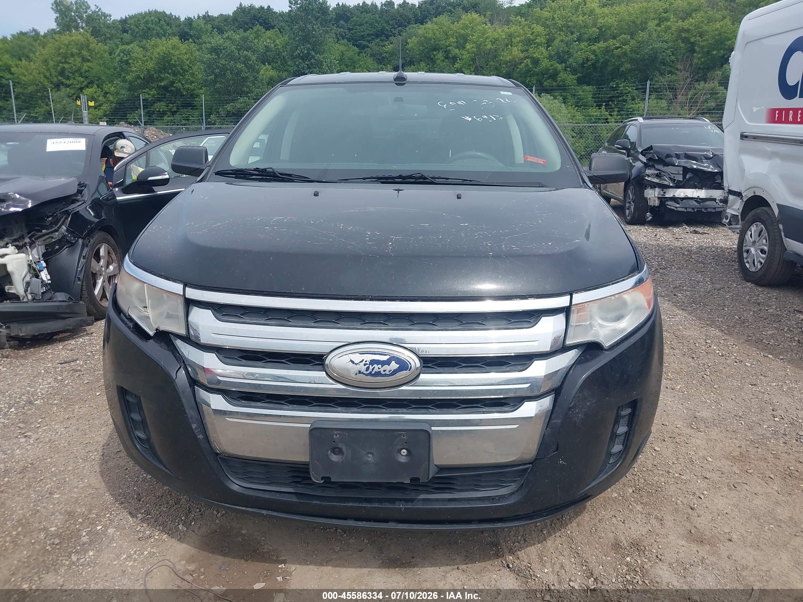 2013 Ford Edge Se Black vin: 2FMDK3GC4DBE15223