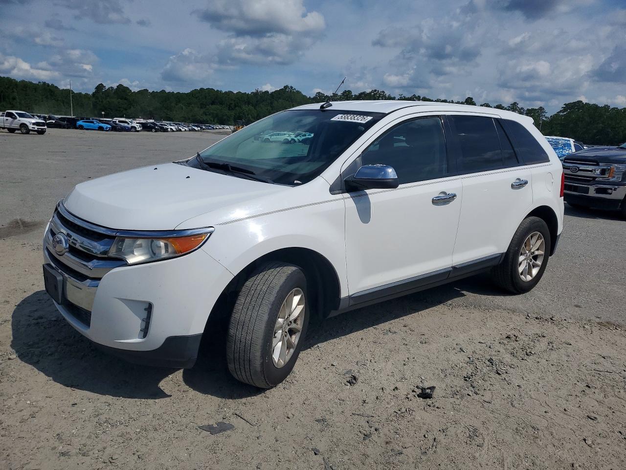 2014 Ford Edge Se White vin: 2FMDK3GC4EBA81602