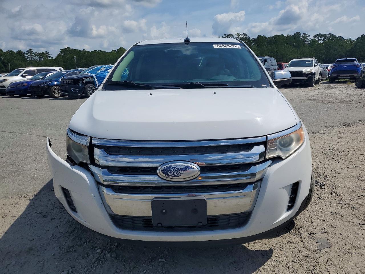 2014 Ford Edge Se White vin: 2FMDK3GC4EBA81602