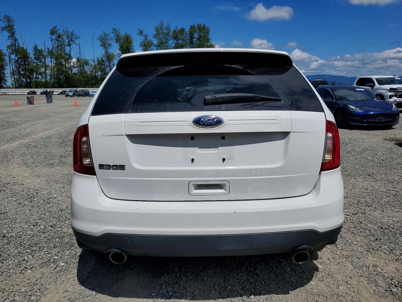 2014 Ford Edge Se White vin: 2FMDK3GC4EBB13822