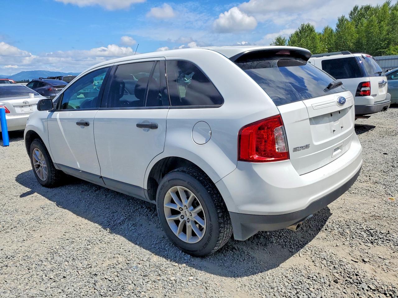 2014 Ford Edge Se White vin: 2FMDK3GC4EBB13822