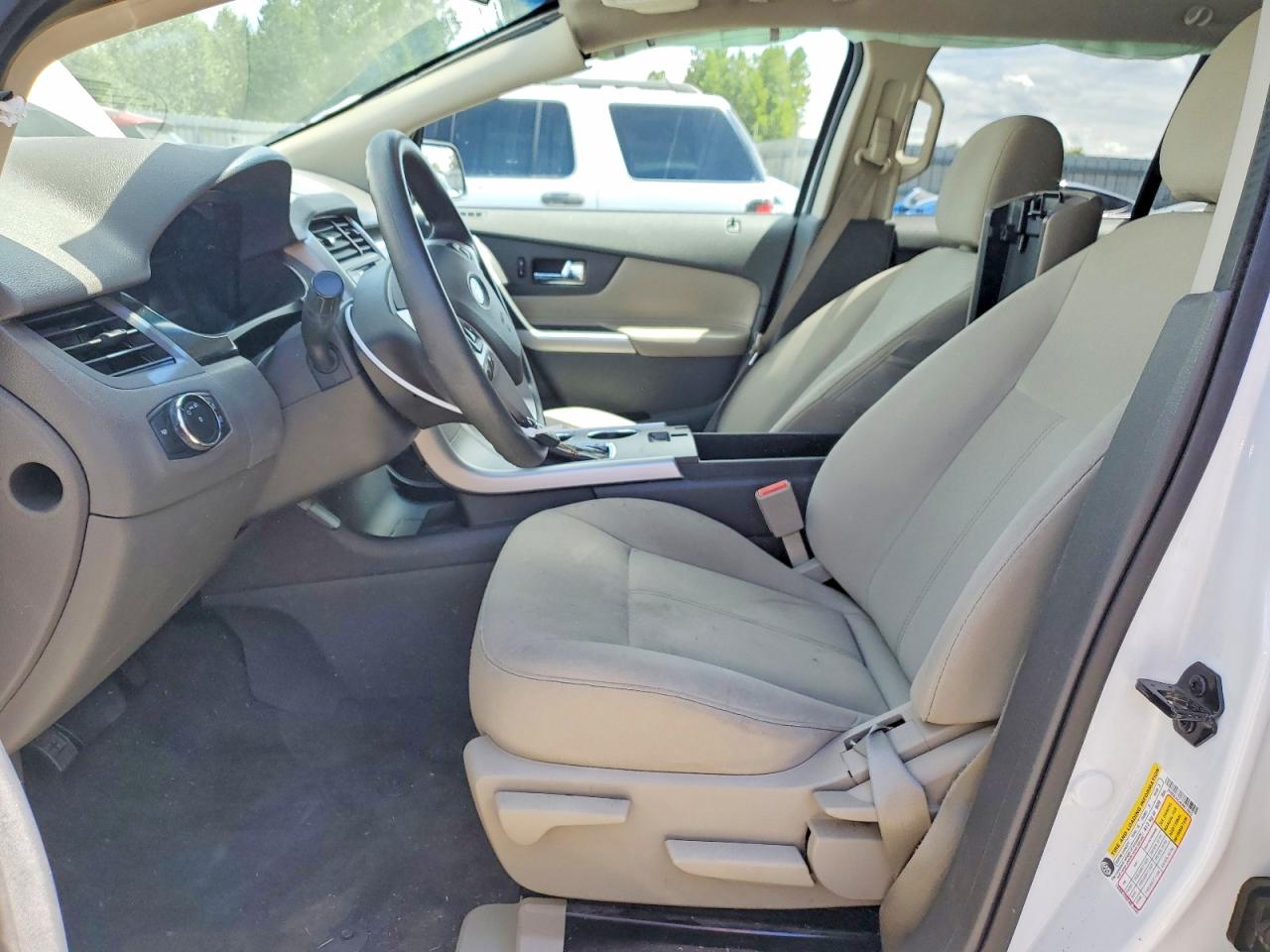 2014 Ford Edge Se White vin: 2FMDK3GC4EBB13822