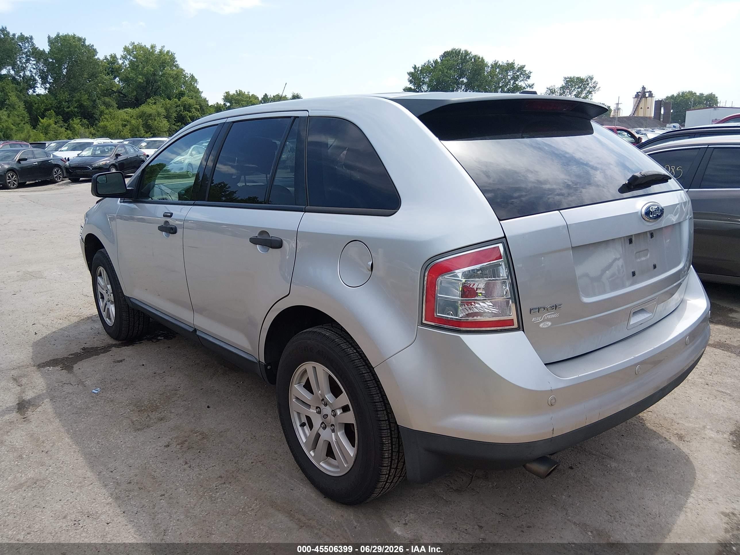 2010 Ford Edge Se Silver vin: 2FMDK3GC5ABB69052