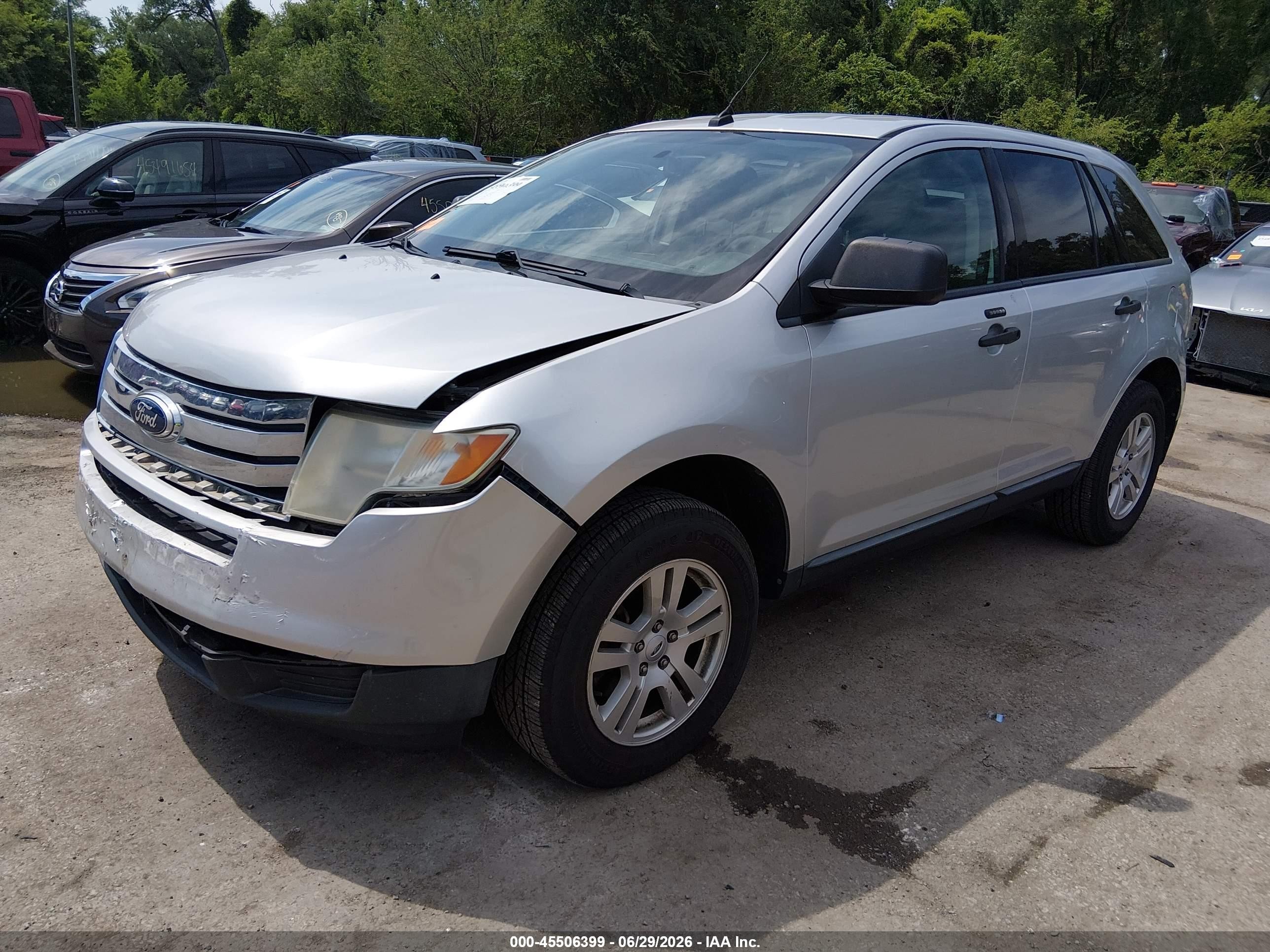 2010 Ford Edge Se Silver vin: 2FMDK3GC5ABB69052