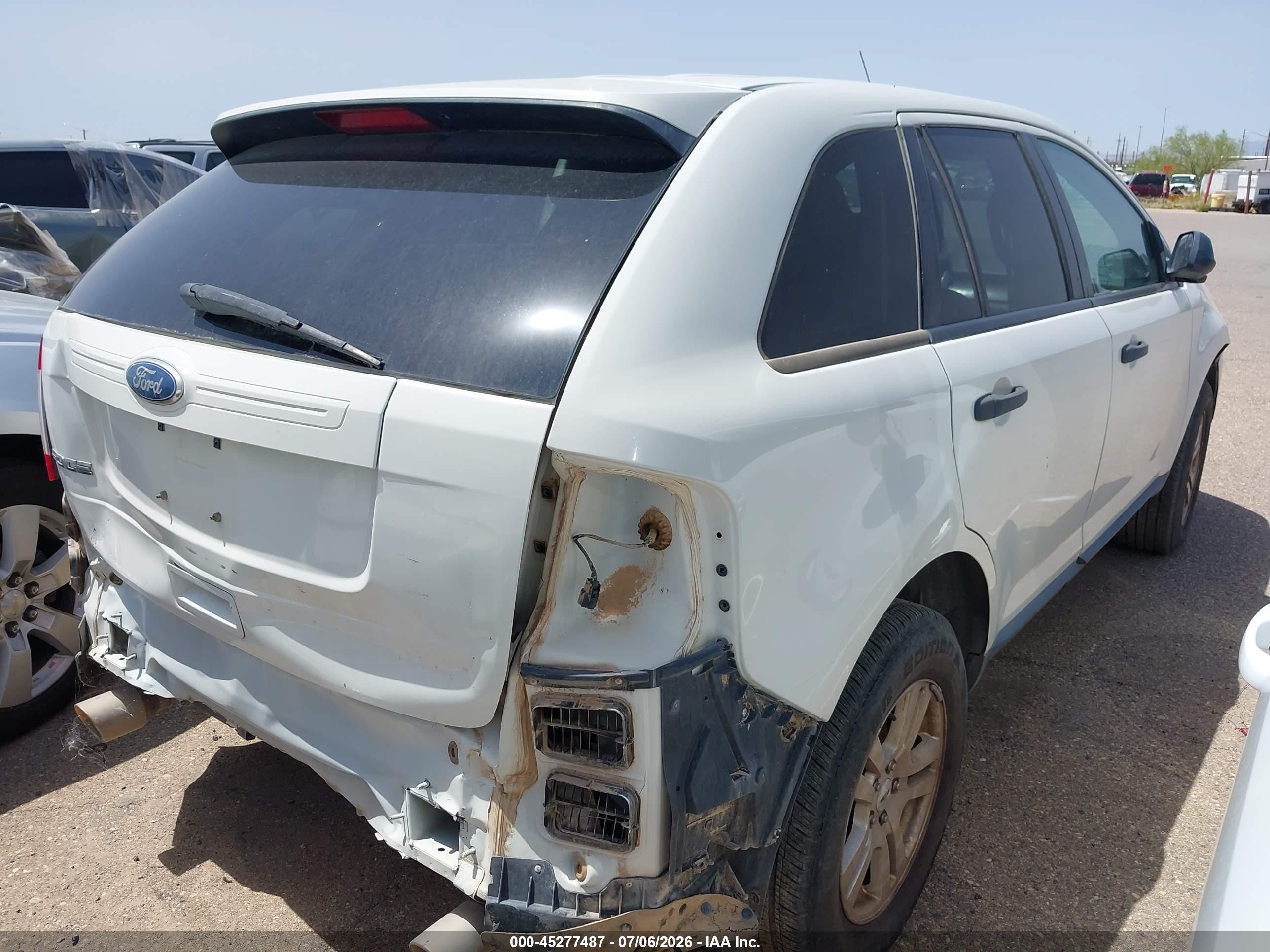 2012 Ford Edge Se White vin: 2FMDK3GC5CBA41977