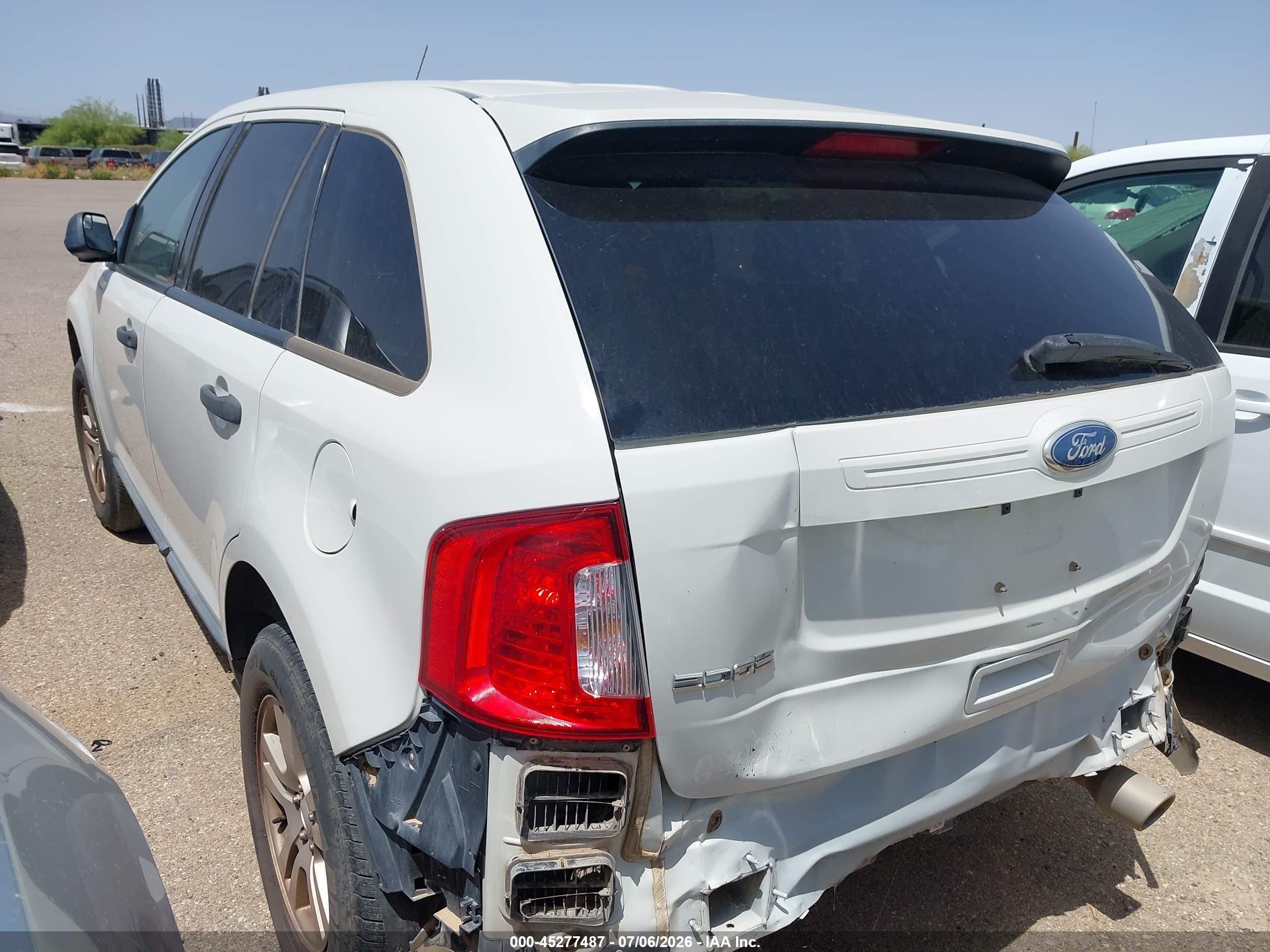 2012 Ford Edge Se White vin: 2FMDK3GC5CBA41977