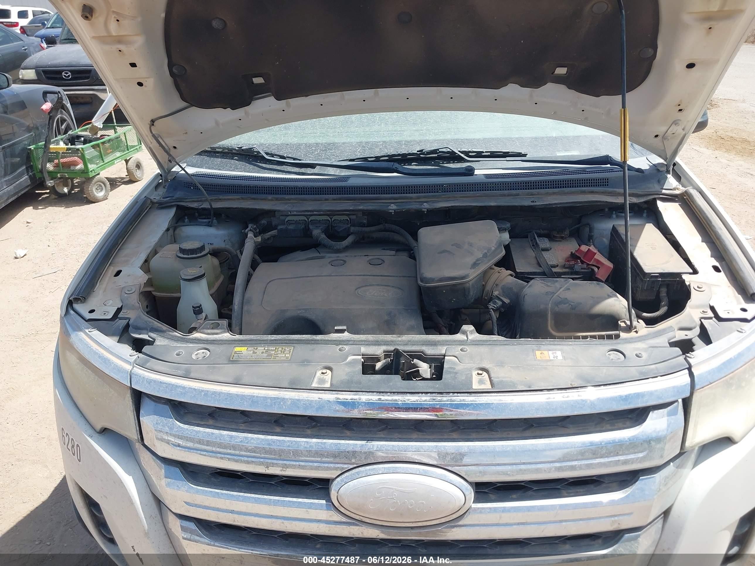 2012 Ford Edge Se White vin: 2FMDK3GC5CBA41977