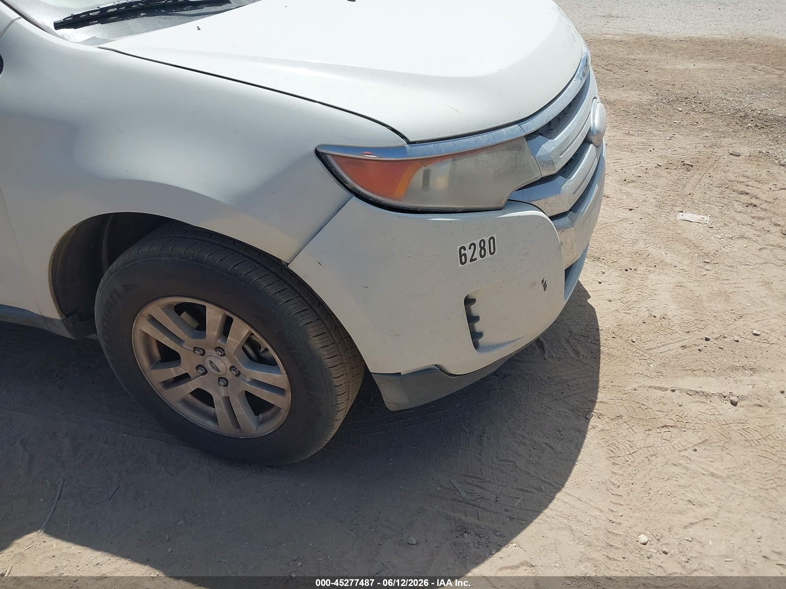 2012 Ford Edge Se White vin: 2FMDK3GC5CBA41977