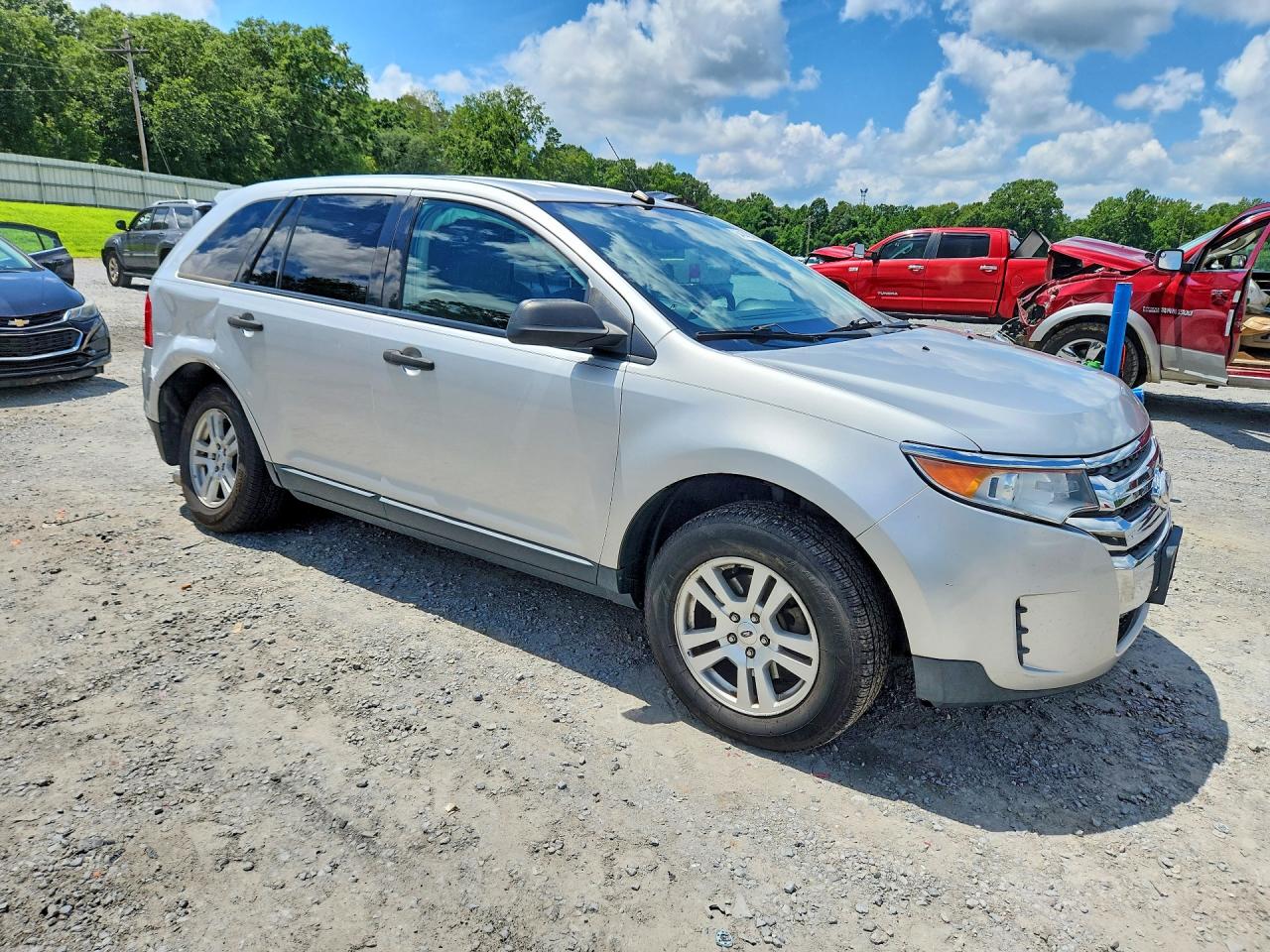 2012 Ford Edge Se Silver vin: 2FMDK3GC5CBA47407