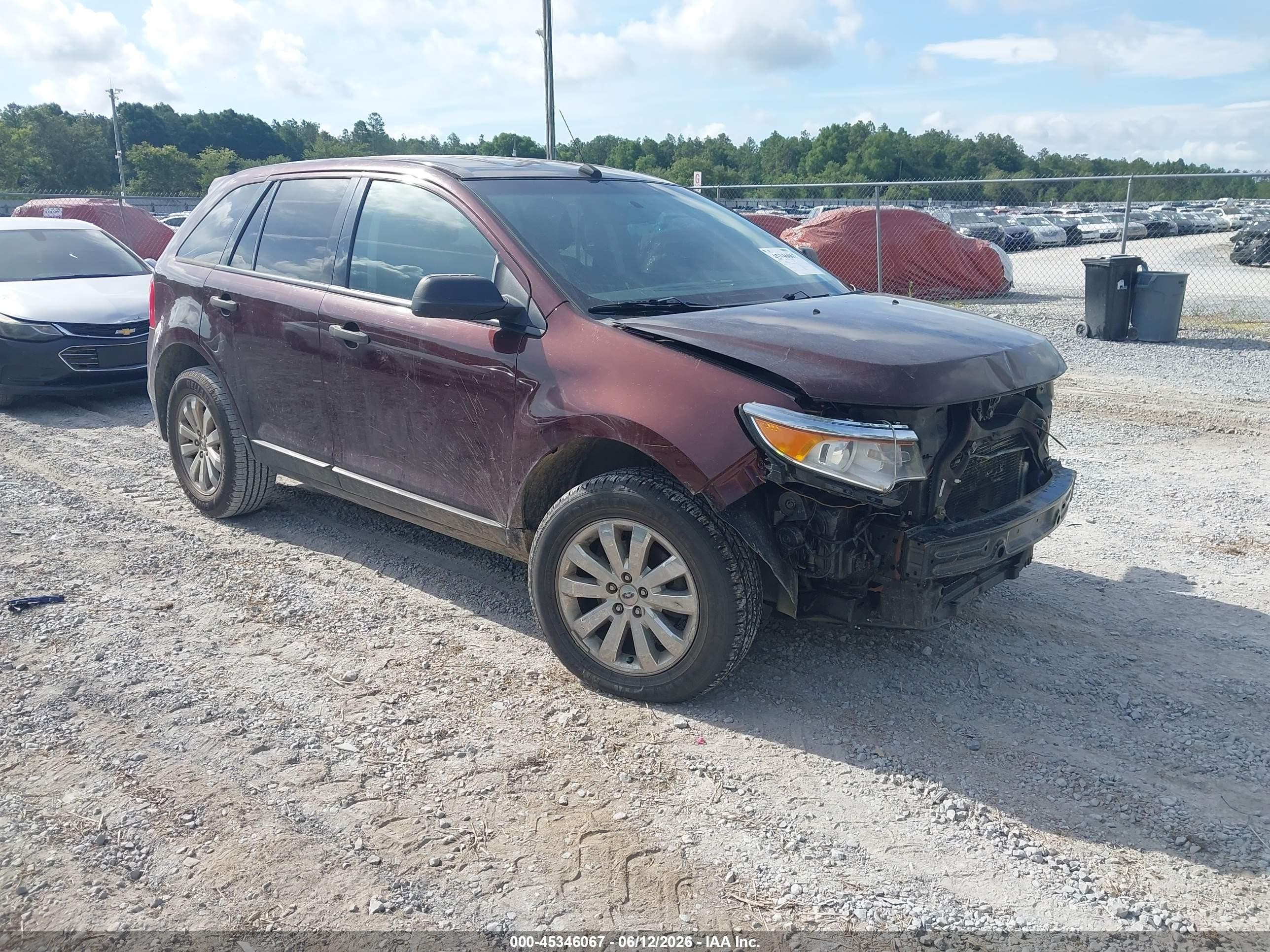 2012 Ford Edge Se Red vin: 2FMDK3GC5CBA95781