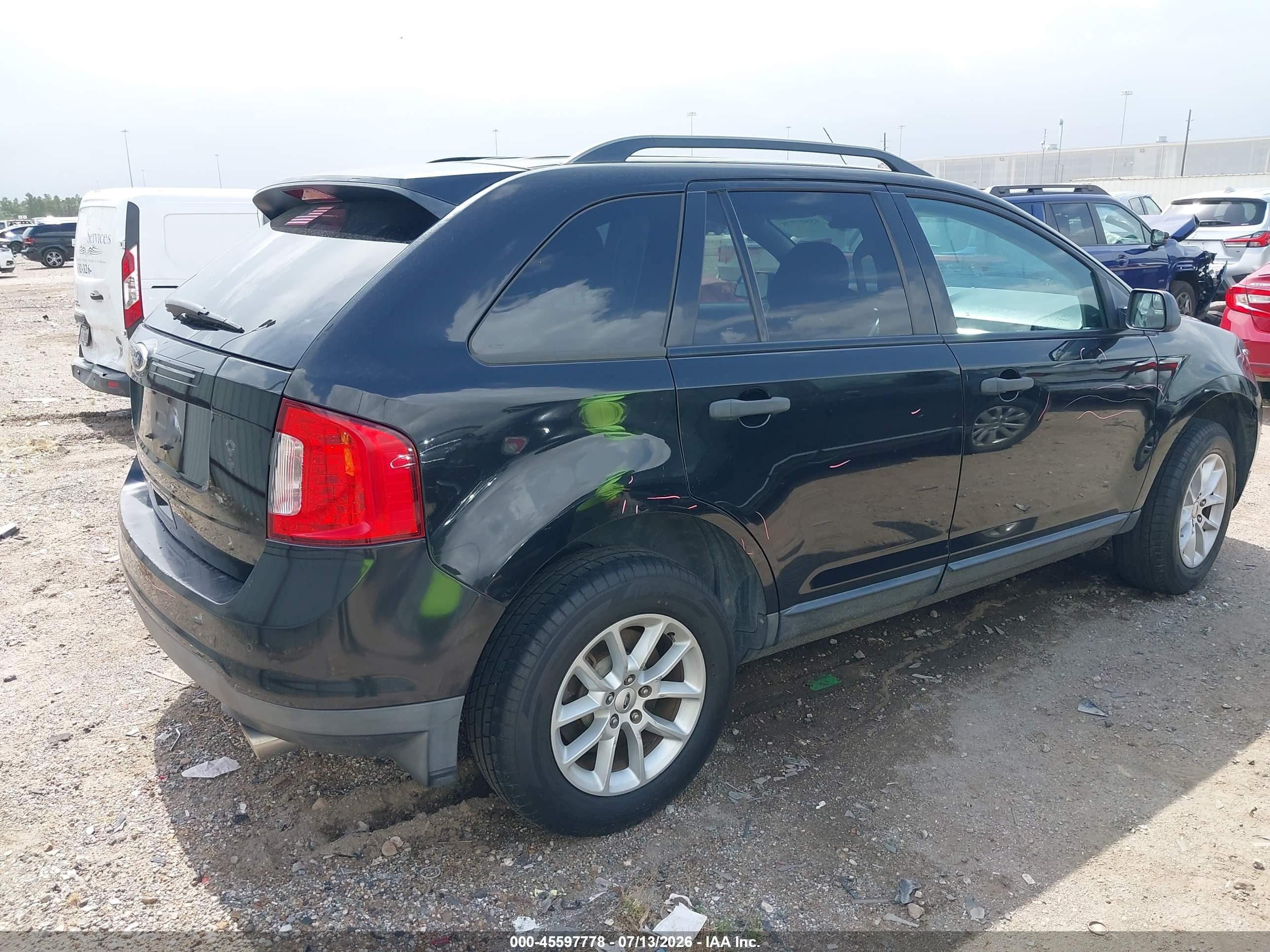 2013 Ford Edge Se Black vin: 2FMDK3GC5DBA90114