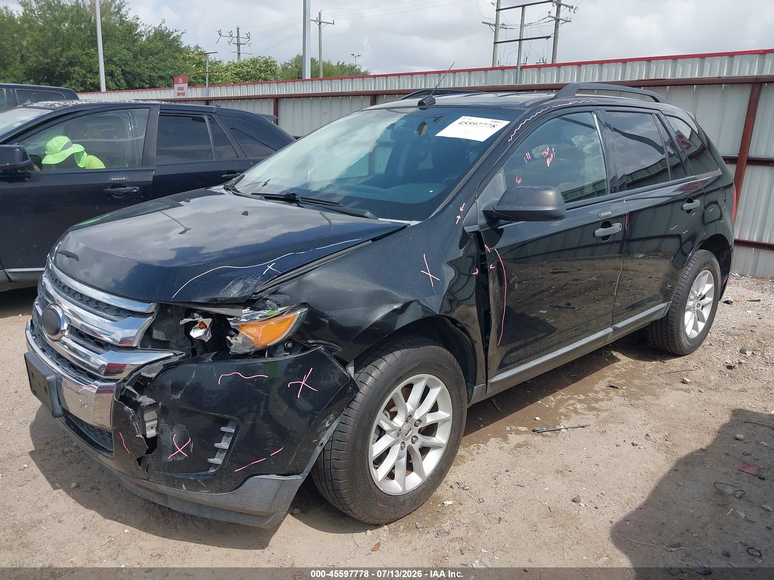 2013 Ford Edge Se Black vin: 2FMDK3GC5DBA90114
