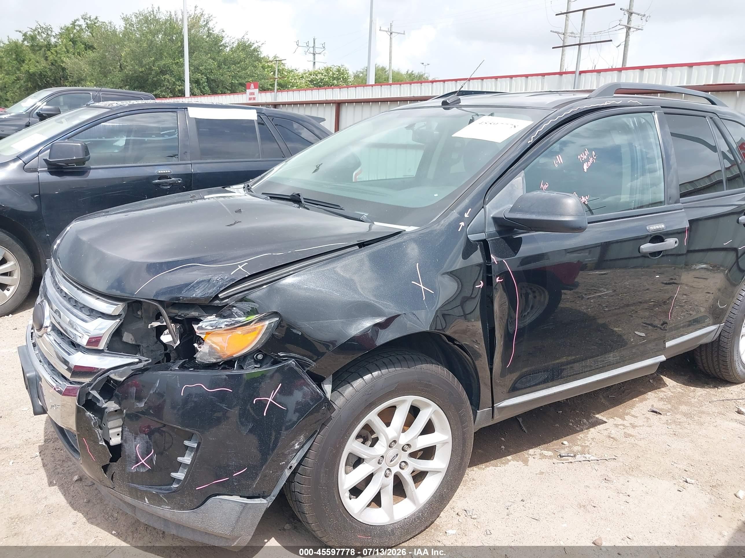 2013 Ford Edge Se Black vin: 2FMDK3GC5DBA90114