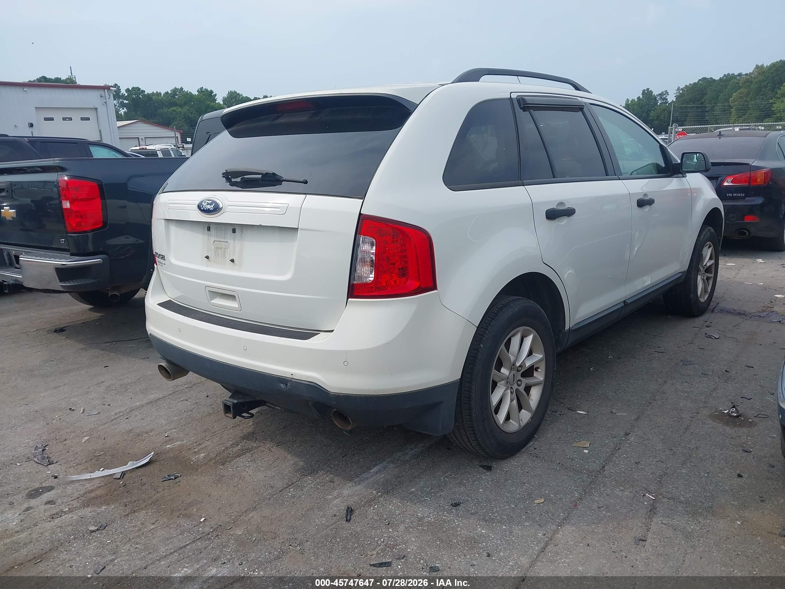 2013 Ford Edge Se Белый vin: 2FMDK3GC5DBB04643