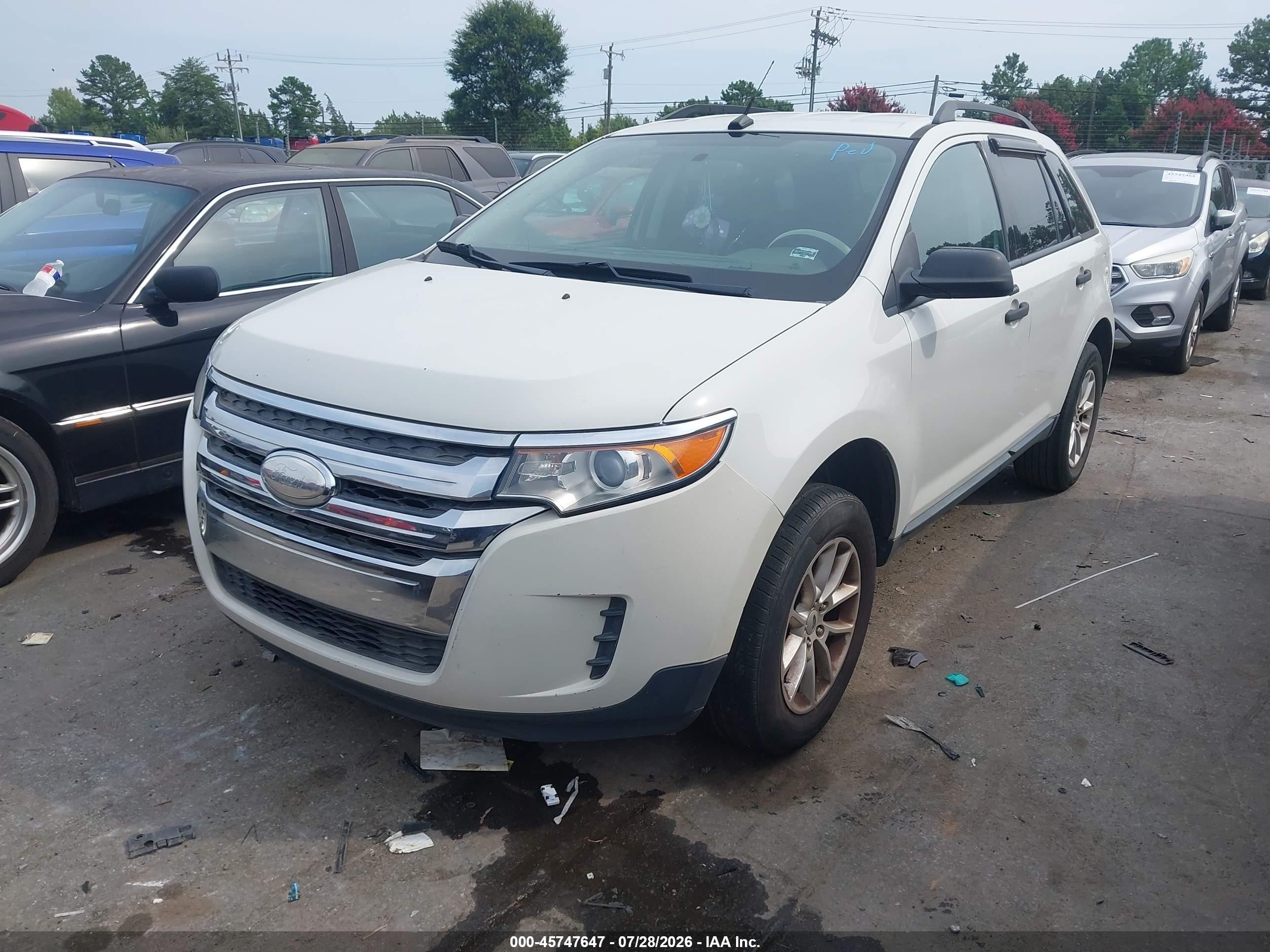 2013 Ford Edge Se Белый vin: 2FMDK3GC5DBB04643