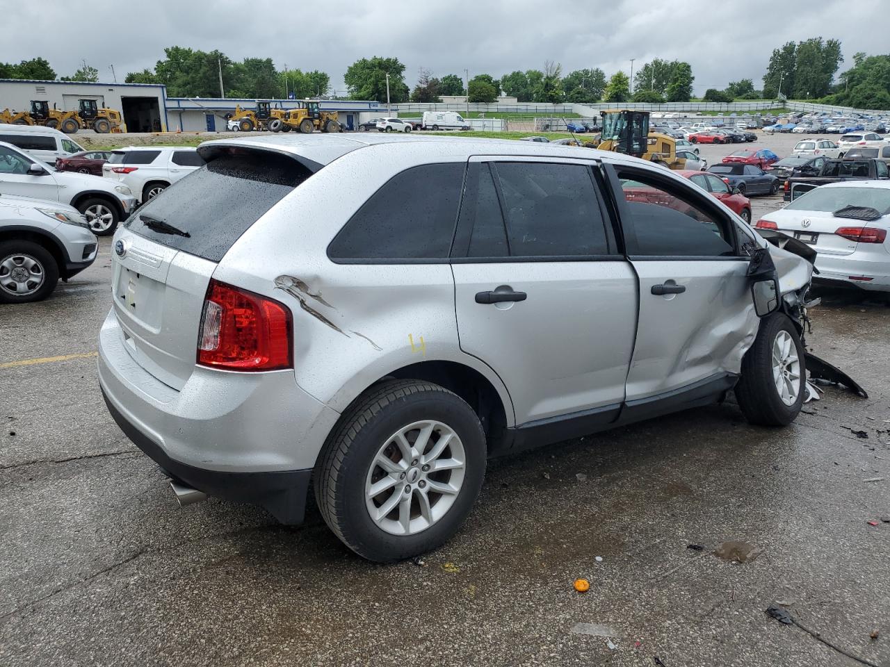2013 Ford Edge Se Silver vin: 2FMDK3GC5DBB11334