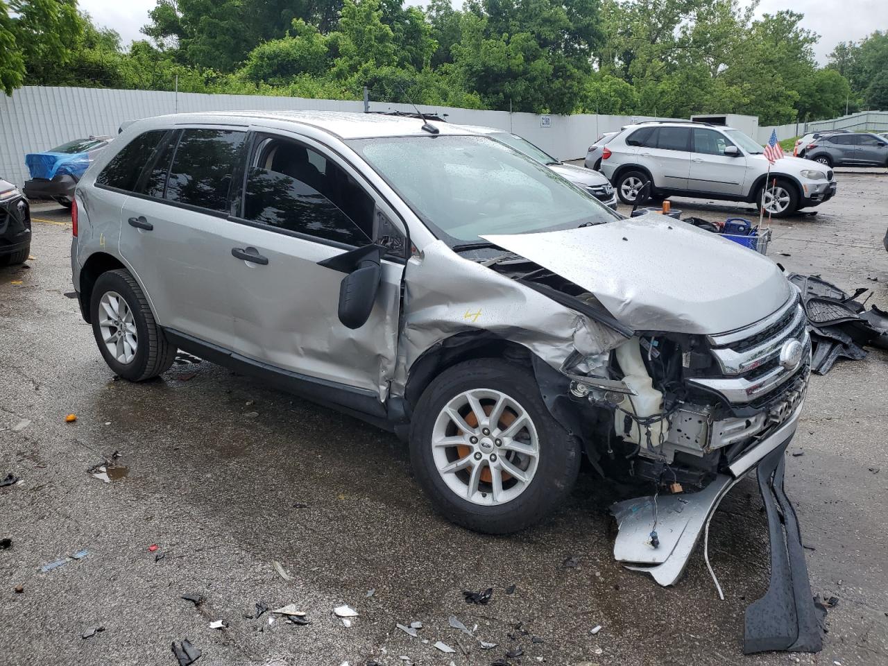 2013 Ford Edge Se Silver vin: 2FMDK3GC5DBB11334
