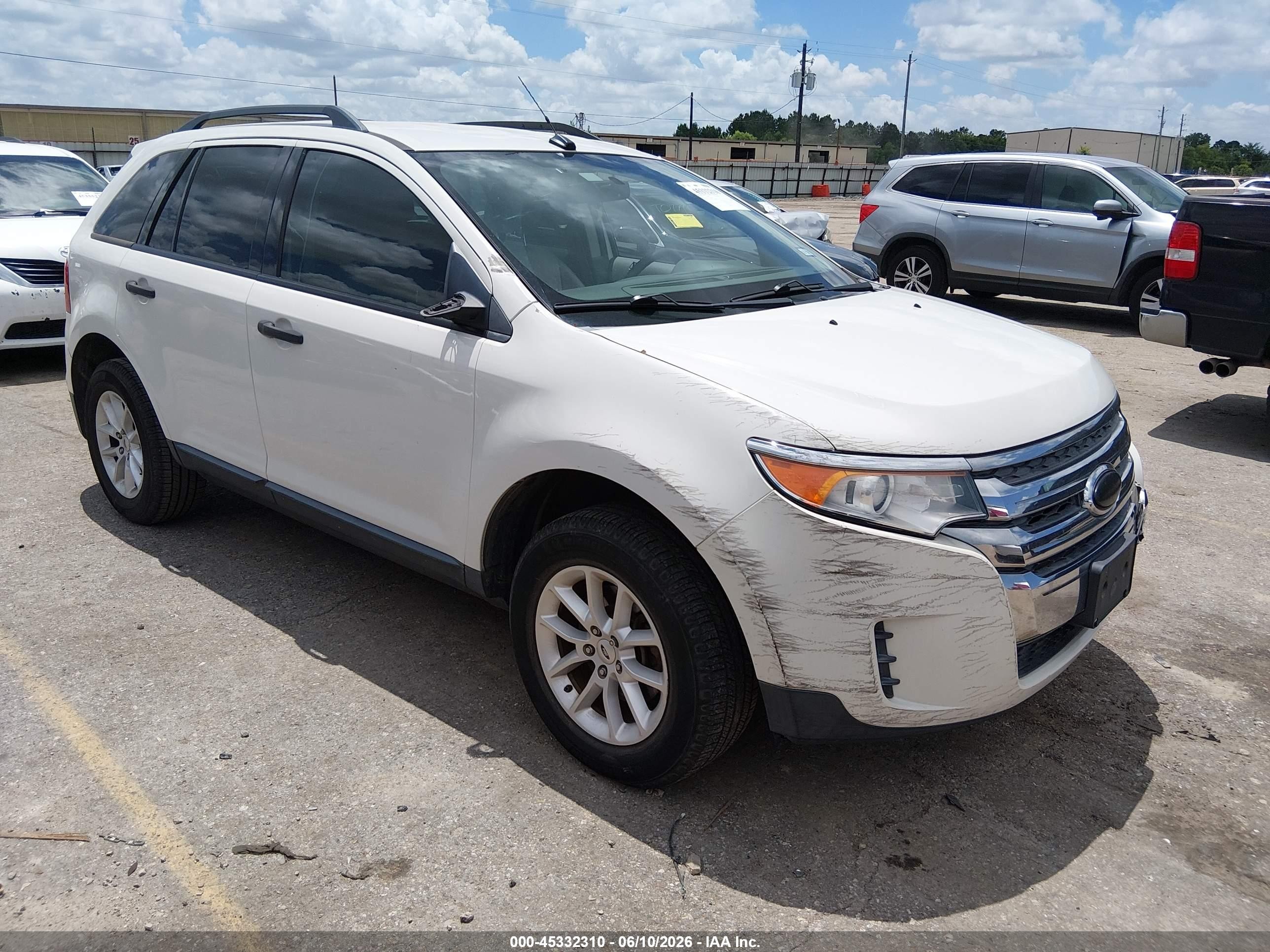 2013 Ford Edge Se Белый vin: 2FMDK3GC5DBB16386
