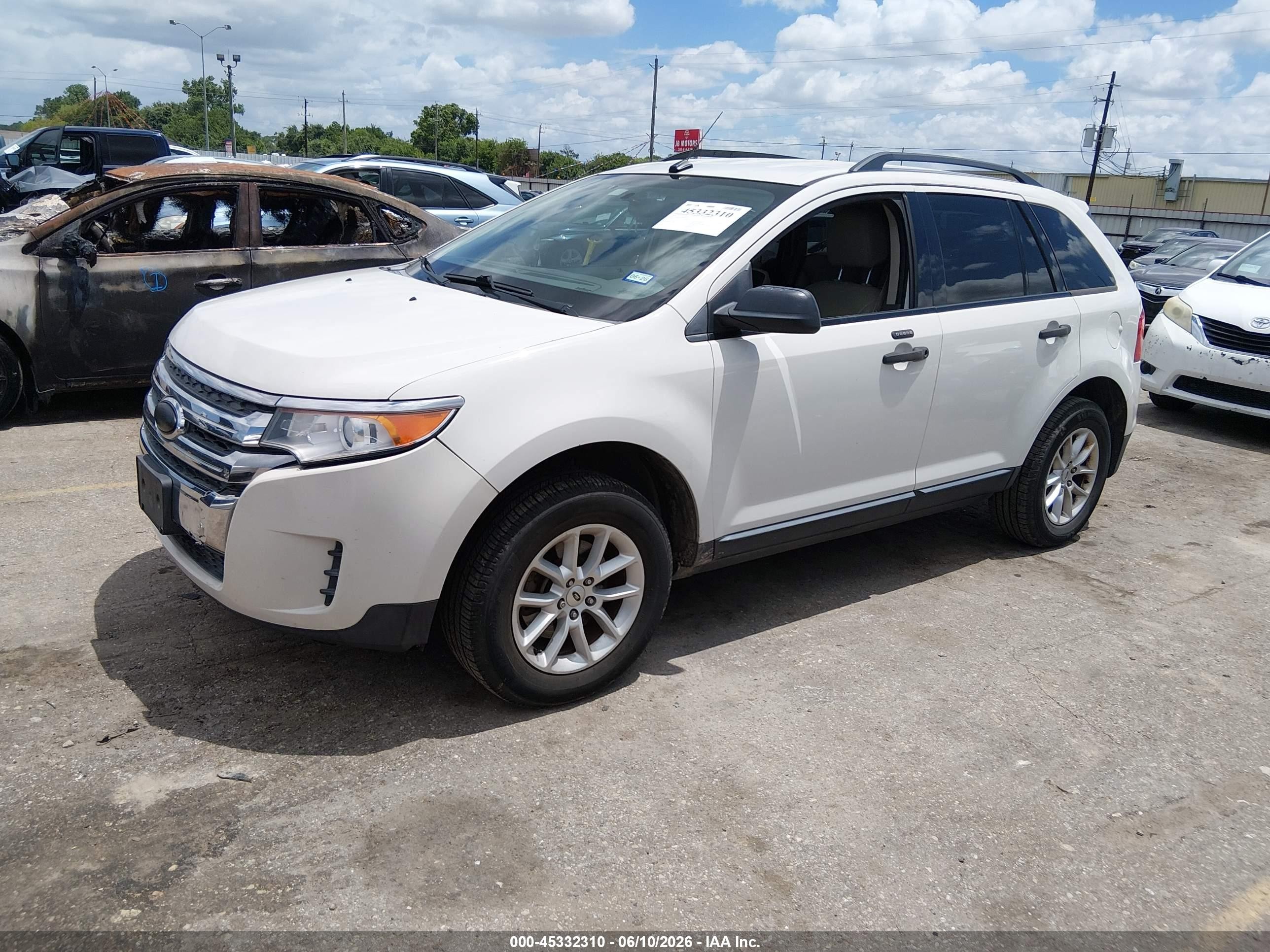 2013 Ford Edge Se Белый vin: 2FMDK3GC5DBB16386