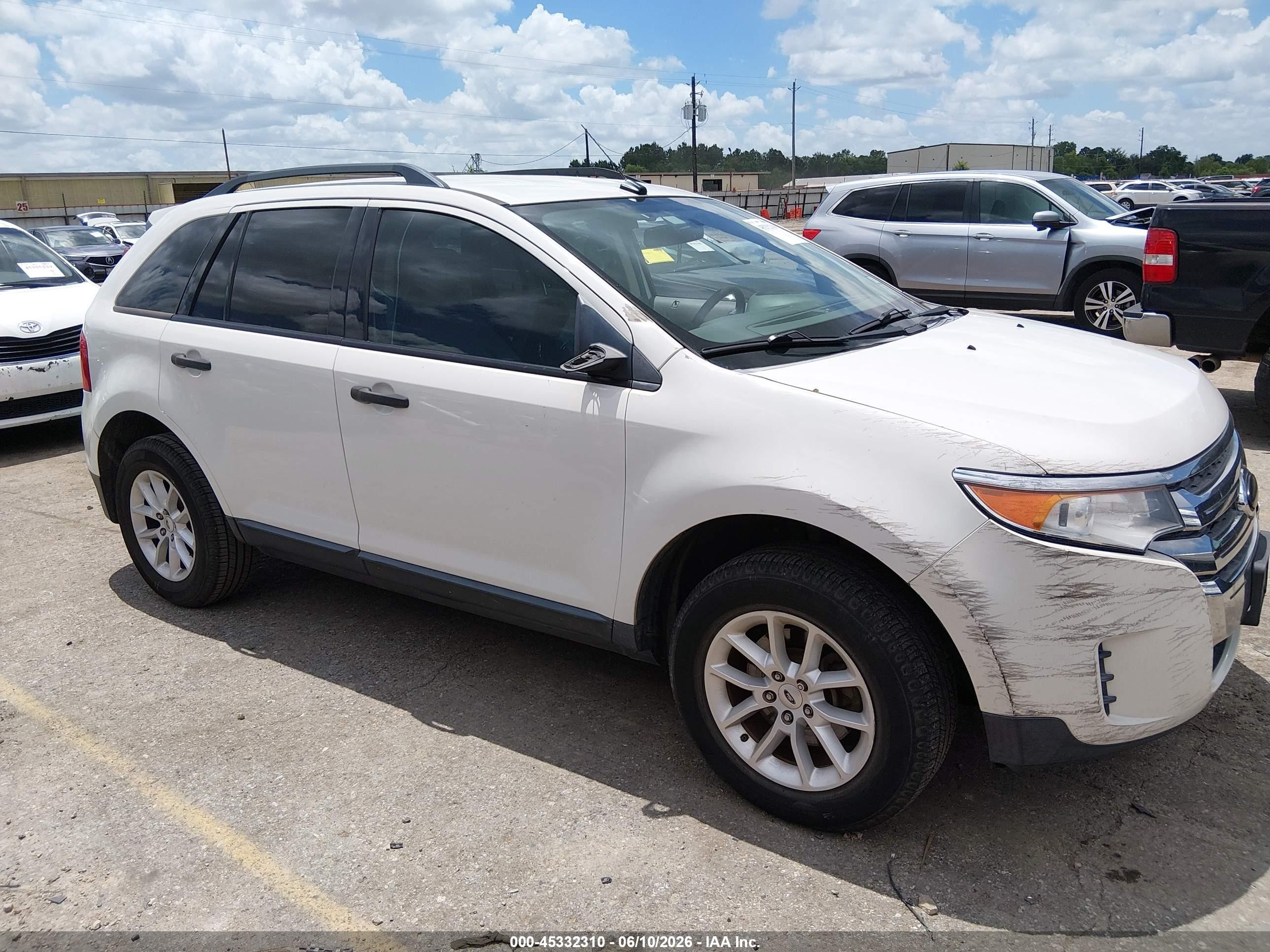 2013 Ford Edge Se Белый vin: 2FMDK3GC5DBB16386